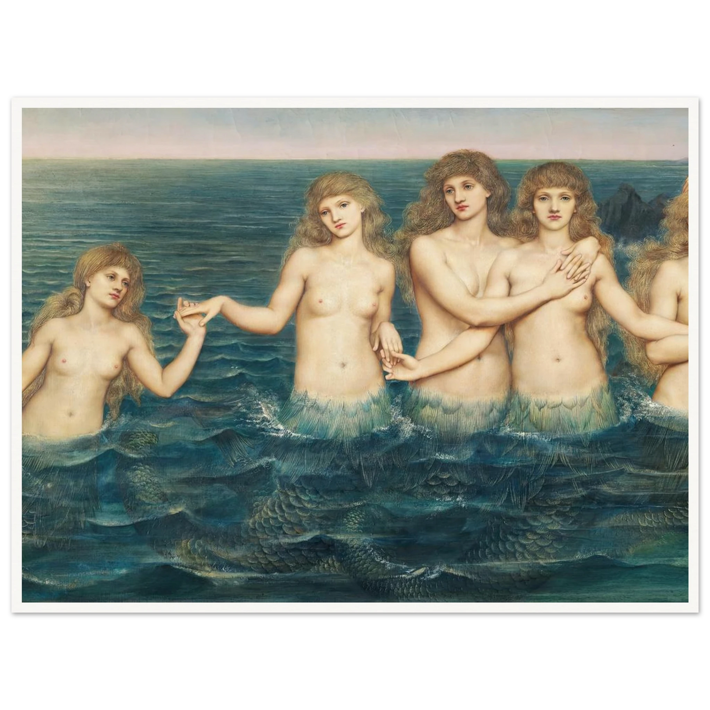 The Sea Maidens (ca 1885-1886) Art Print | Evelyn de Morgan-Quipham Collections