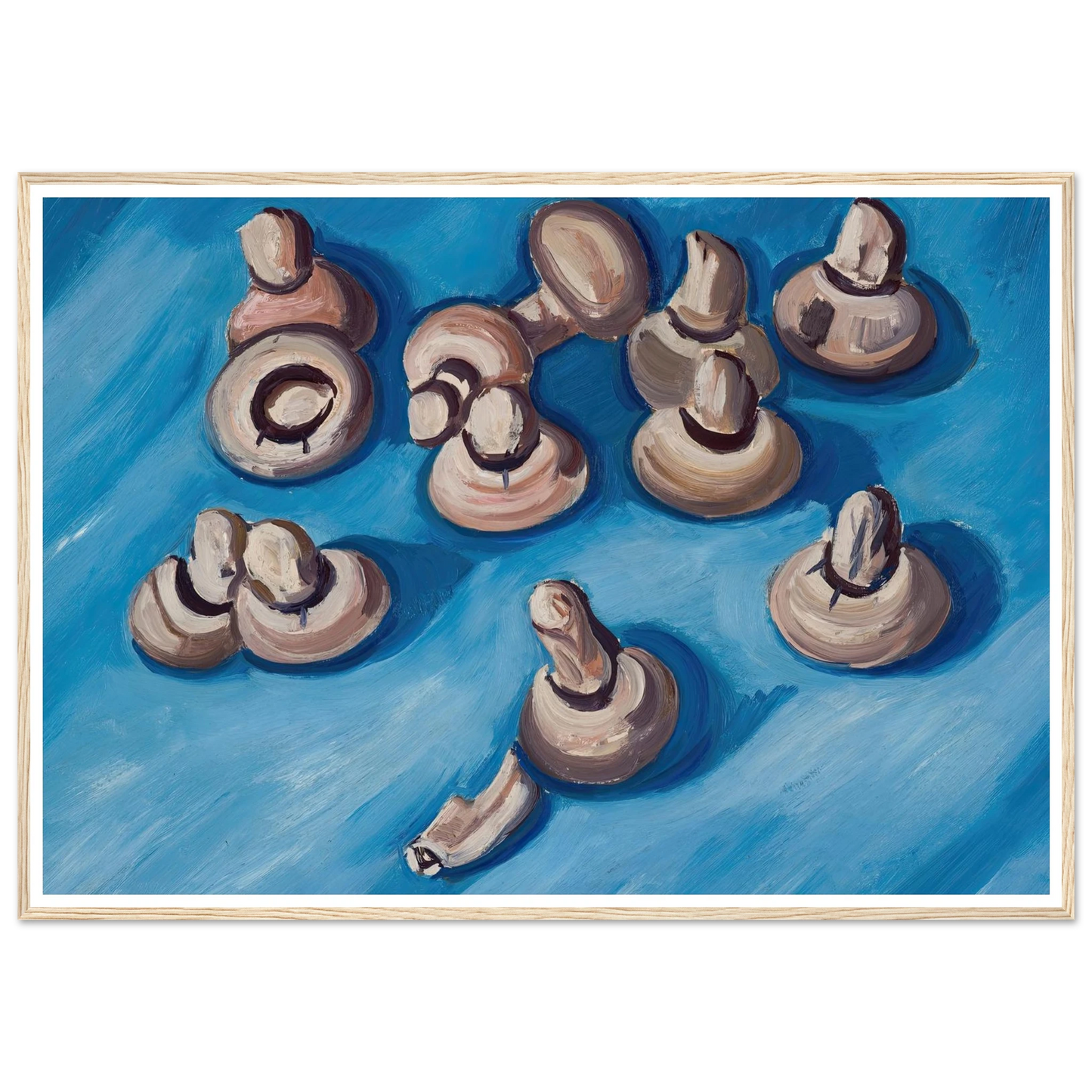 Mushrooms on a Blue Background (1926) Art Print | Marsden Hartley-Quipham Collections