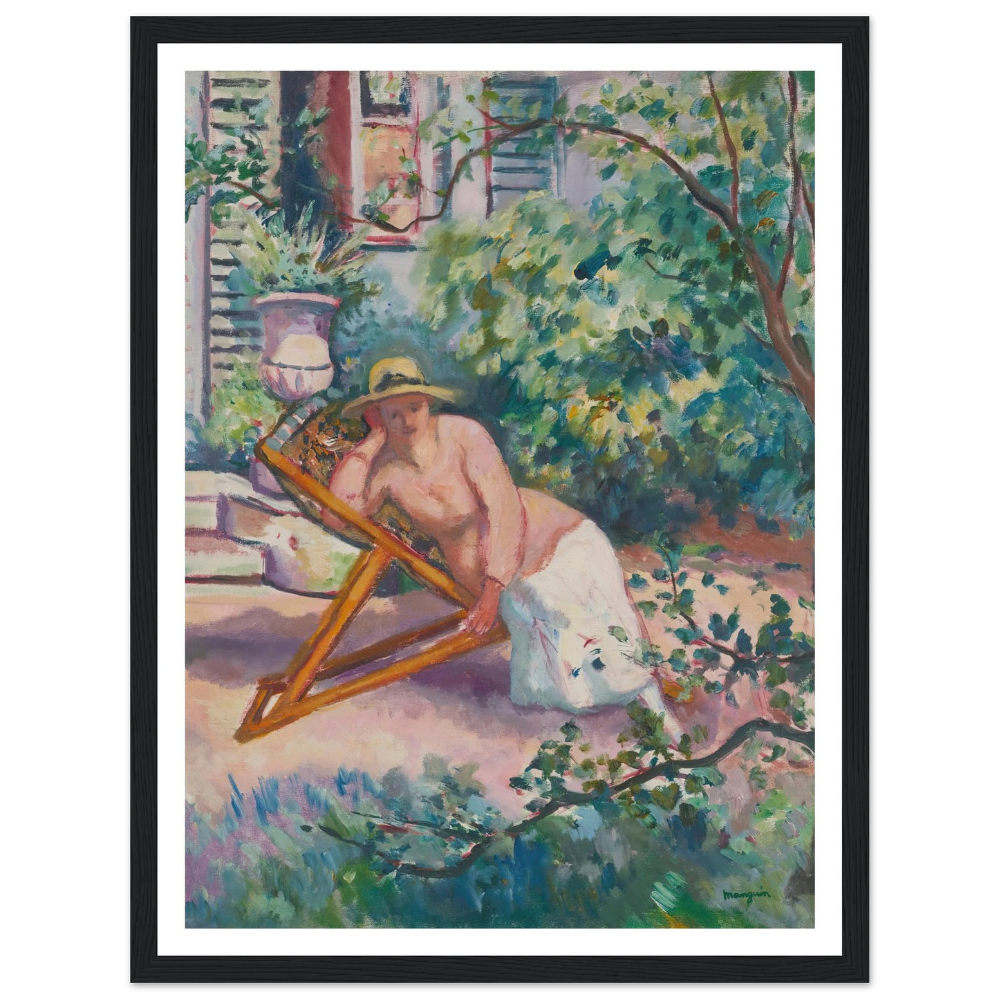 Jeanne Dans Le Jardin De Neuilly (1919) Art Print | Henri Manguin-Quipham Collections