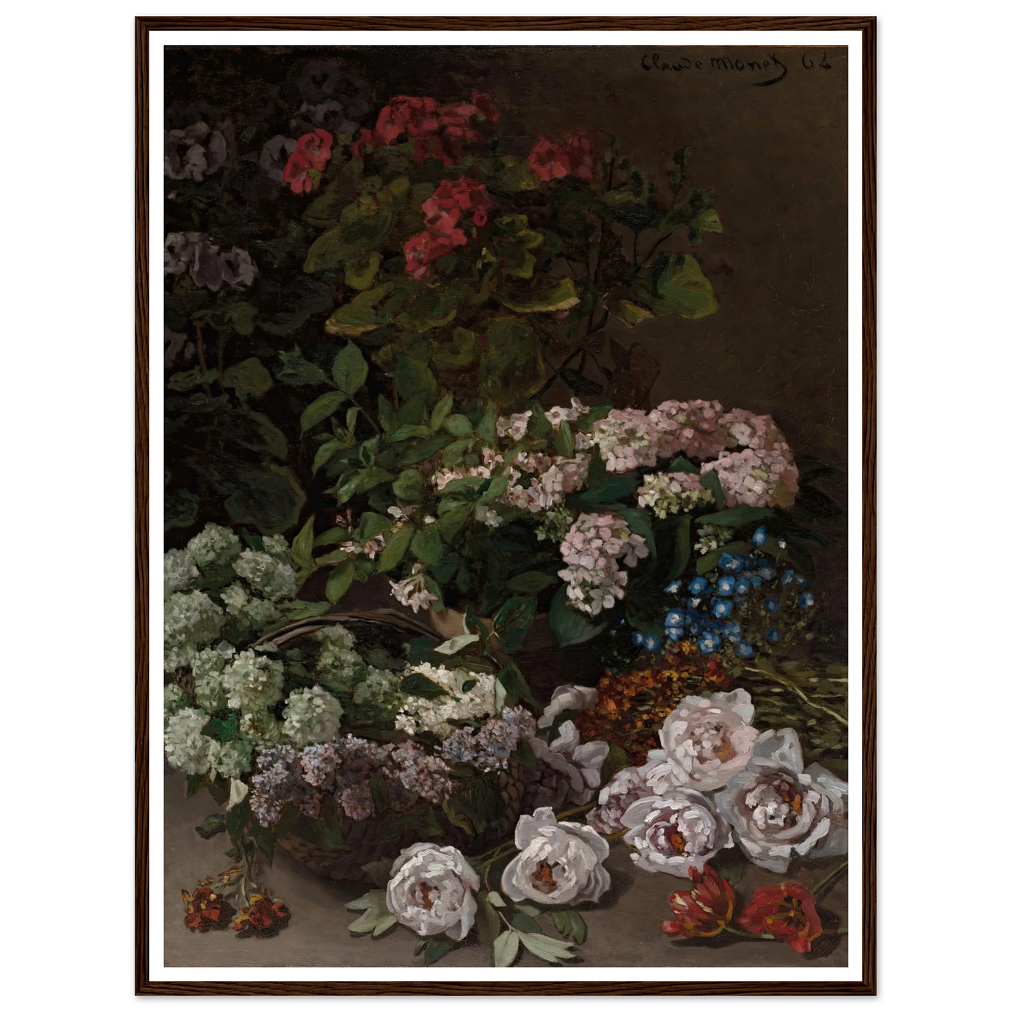 Spring Flowers (1864) Art Print | Claude Monet-Quipham Collections