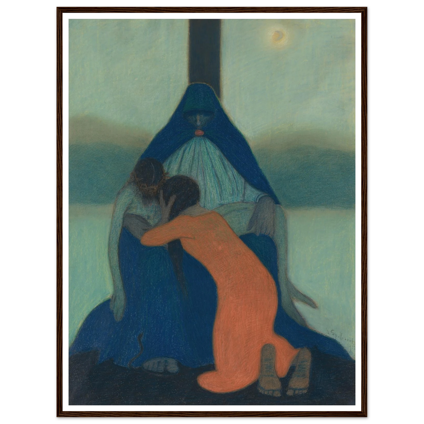 Piétà (1912) Art Print | Leon Spilliaert-Quipham Collections