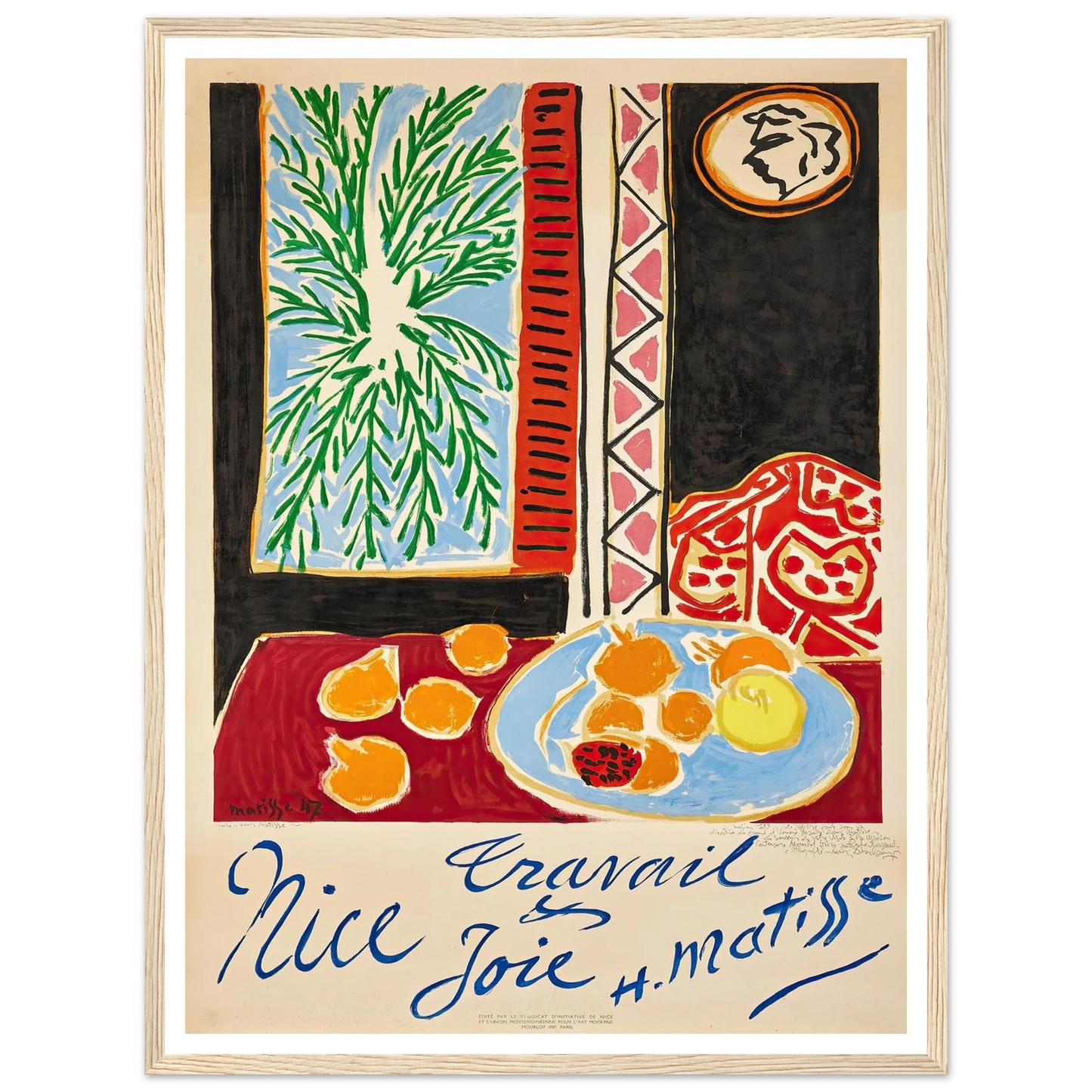 Nice Travail et Joie (1947) Art Print | Henri Matisse-Quipham Collections