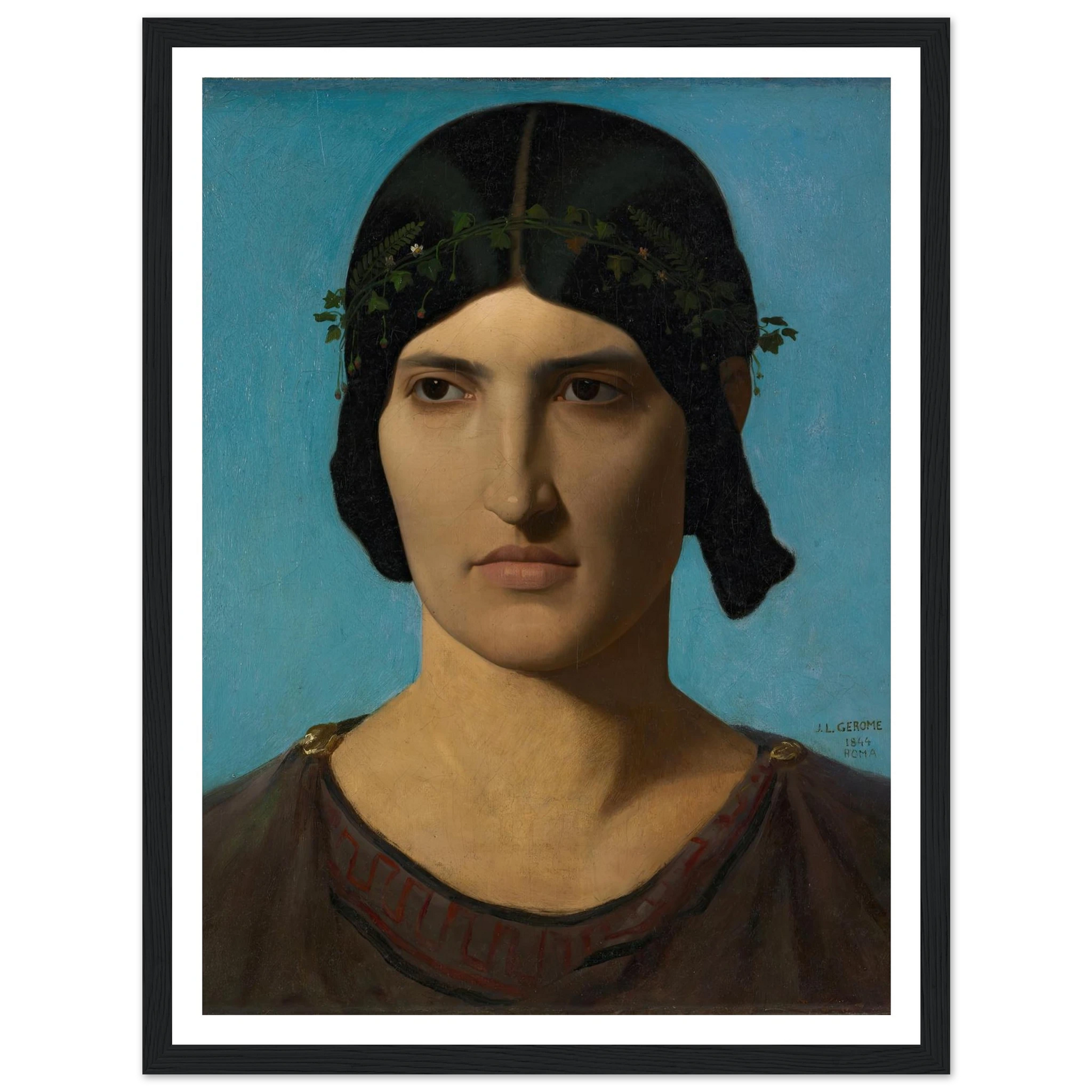 Head of an Italian Woman (1847-1860) Art Print | Jean Leon Gerome-Quipham Collections