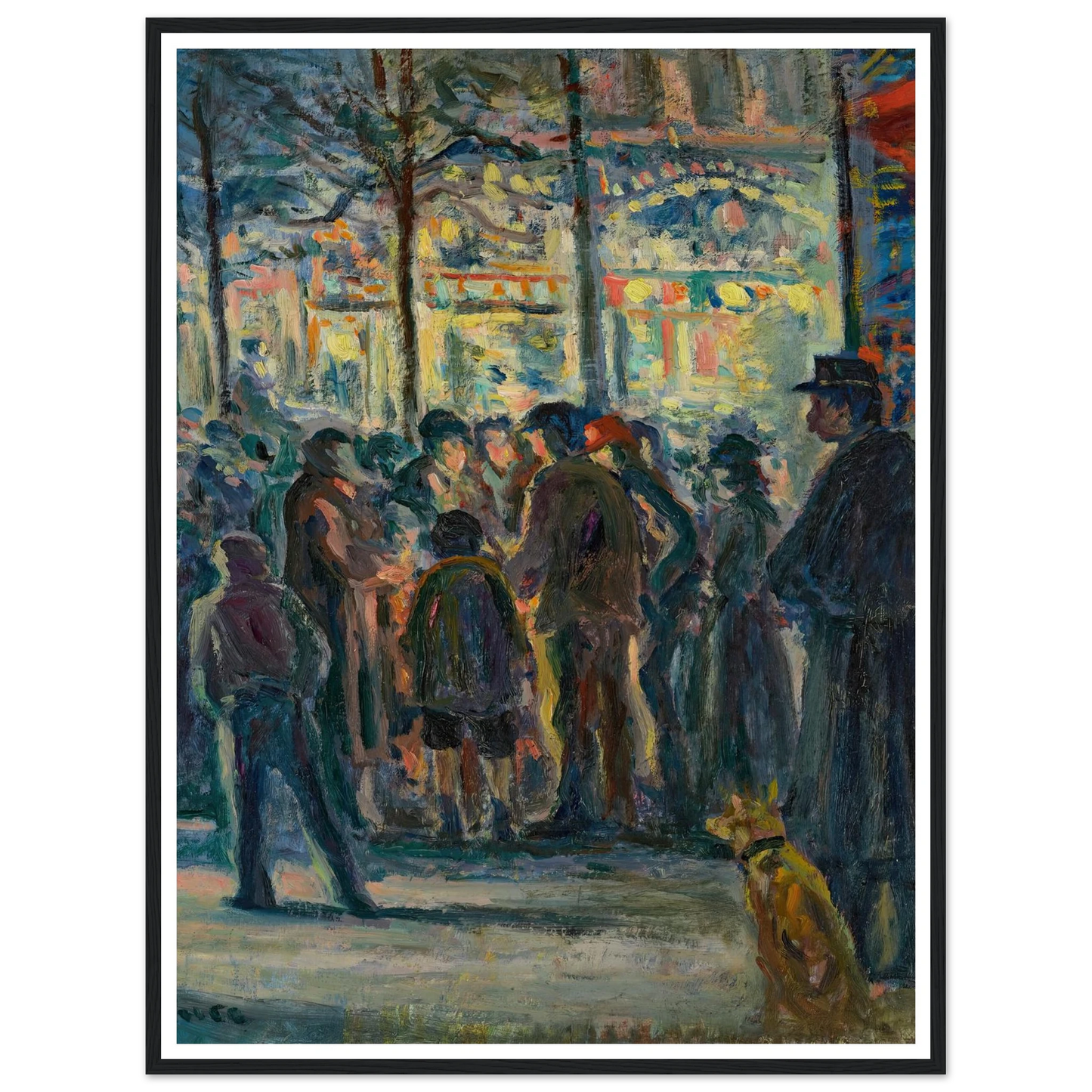Scène de rue en hiver (circa 1915) Art Print | Maximilien Luce-Quipham Collections