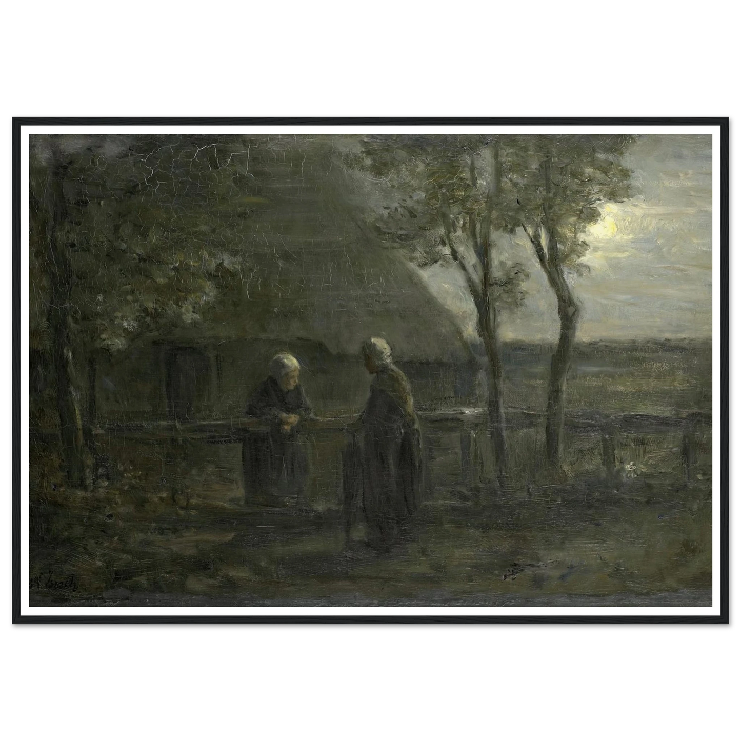 ‘Neighborly Gossip’ (1897) Art Print | Jozef Israels-Quipham Collections