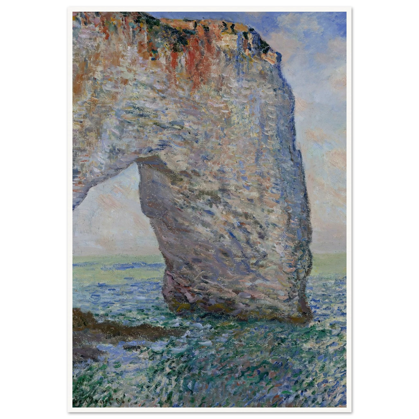 The Manneporte near Étretat (1886) Art Print | Claude Monet-Quipham Collections