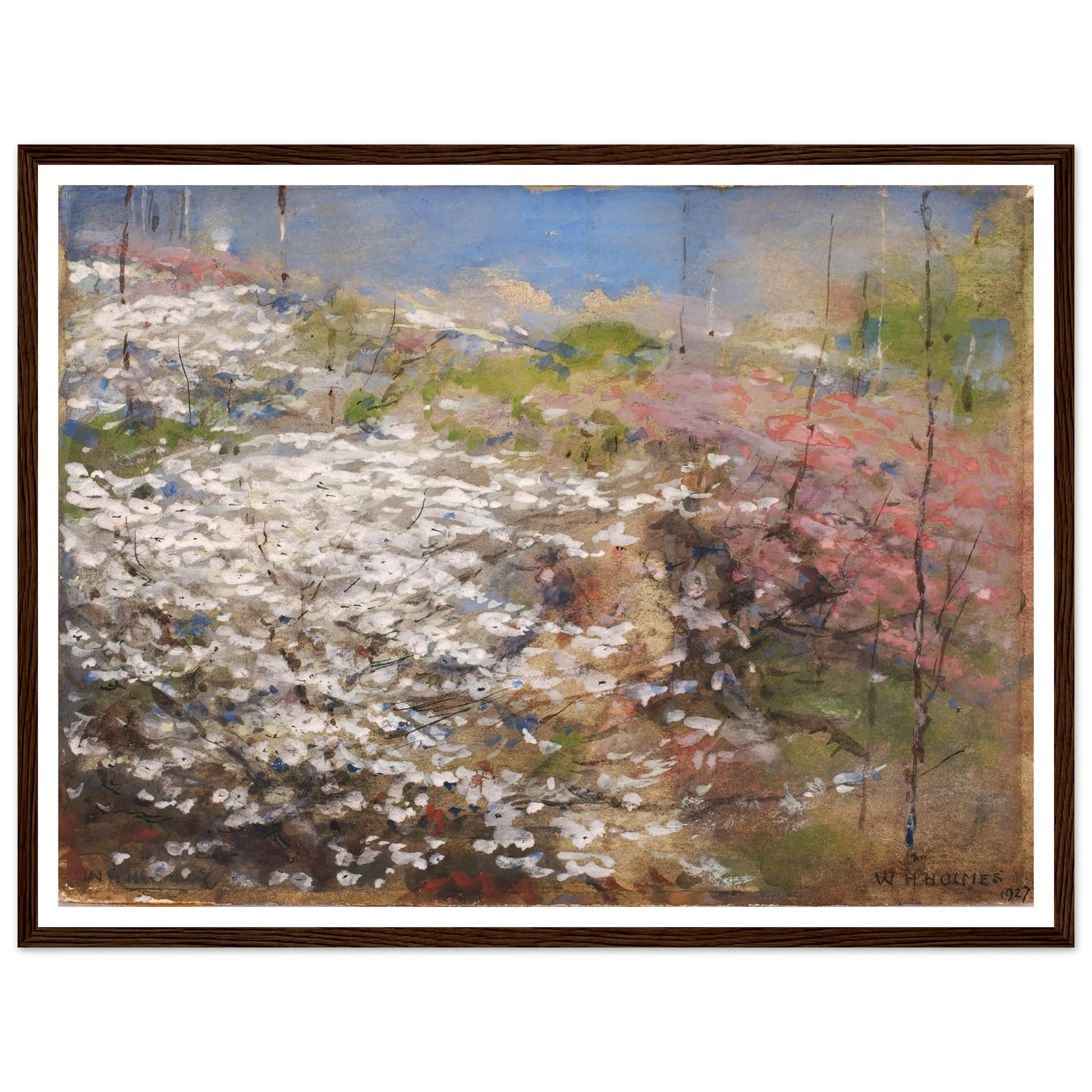 Field Of Blossoms (1927) Art Print | William Henry Holmes-Quipham Collections