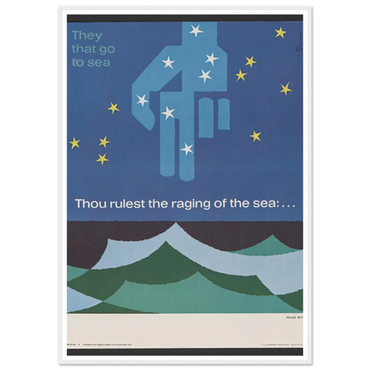 Thou rulest the raging of the sea … Psalms 89_9 (1963) Art Print | Joseph Binder-Quipham Collections