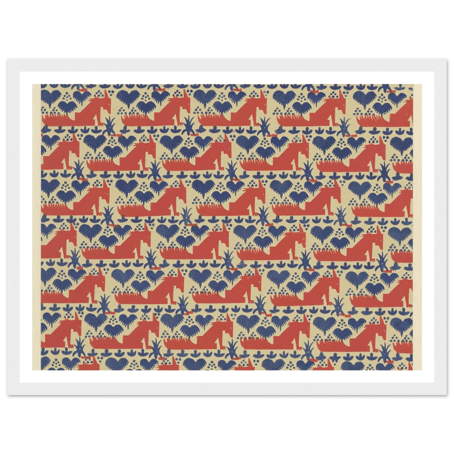Buntpapier (Füchse) (1902 - 1906) Art Print | Maria von Uchatius-Quipham Collections