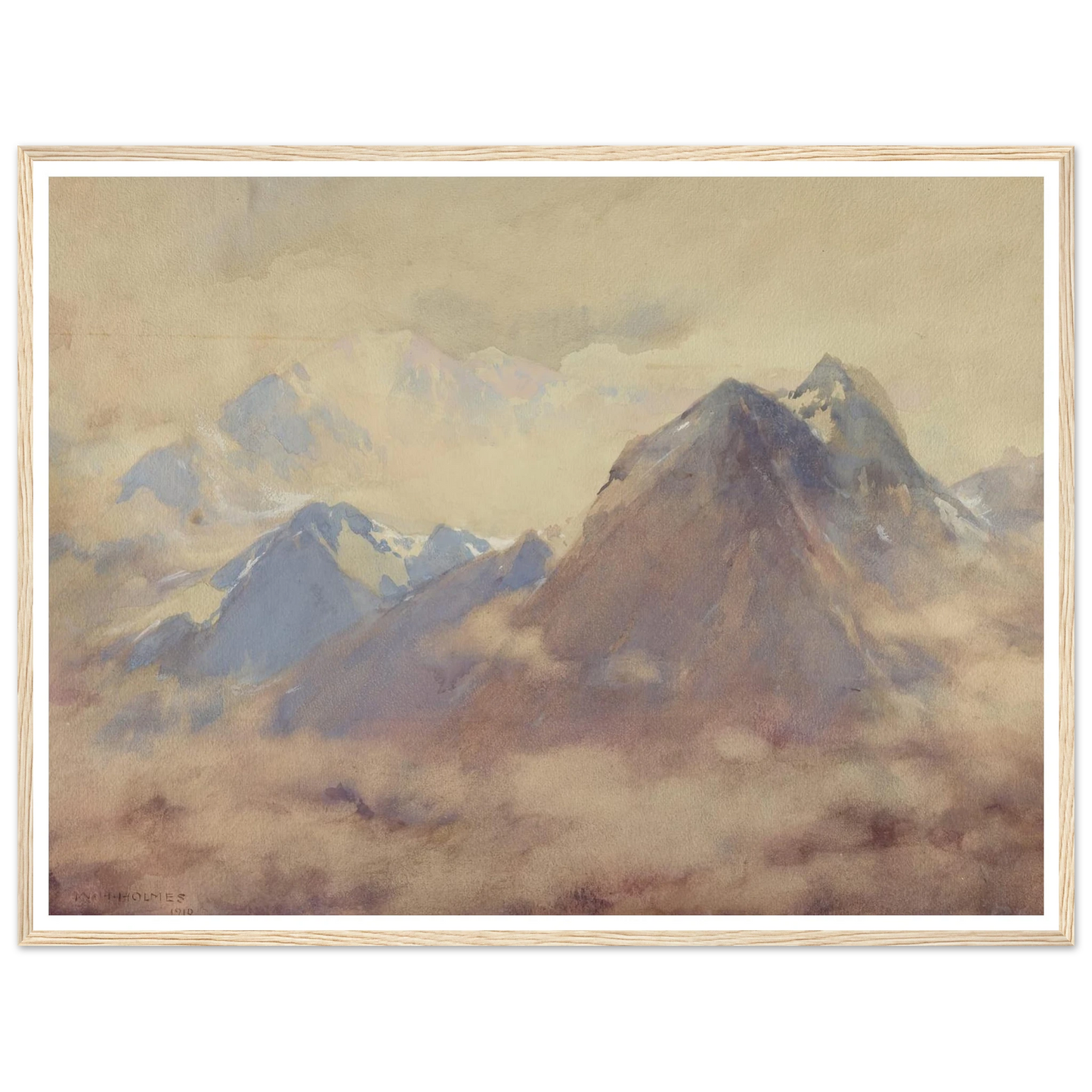 The Almighty’s Own, An Impression Of The High Andes (1910) Art Print | William Henry Holmes-Quipham Collections