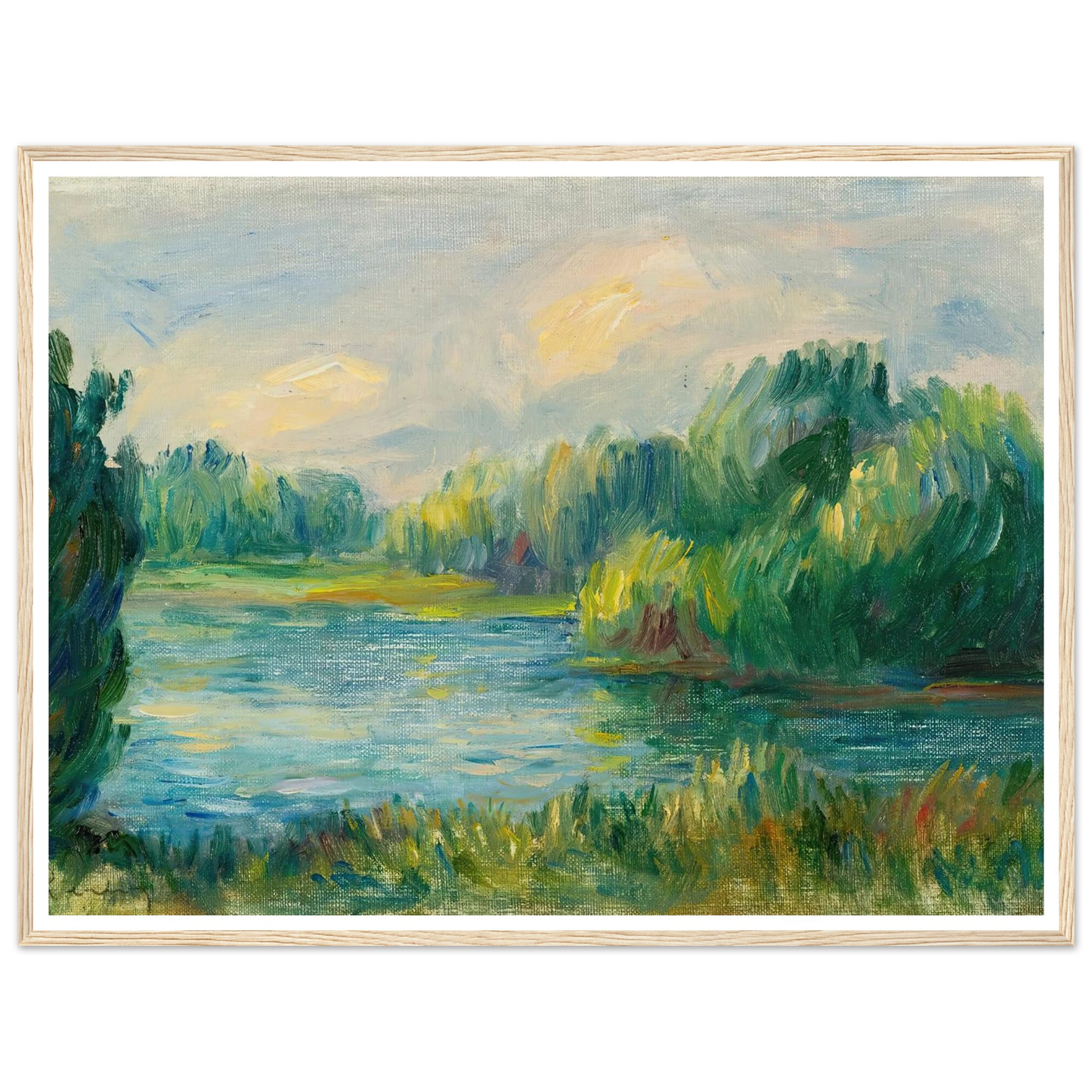 Bord De Rivière Art Print | Pierre Auguste Renoir-Quipham Collections