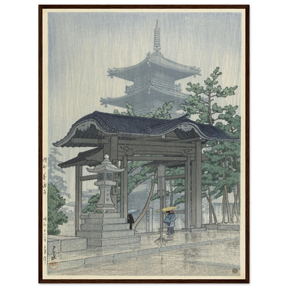 De Zensetsu tempel in Sanshu (1937-03) Art Print | Kawase Hasui-Quipham Collections