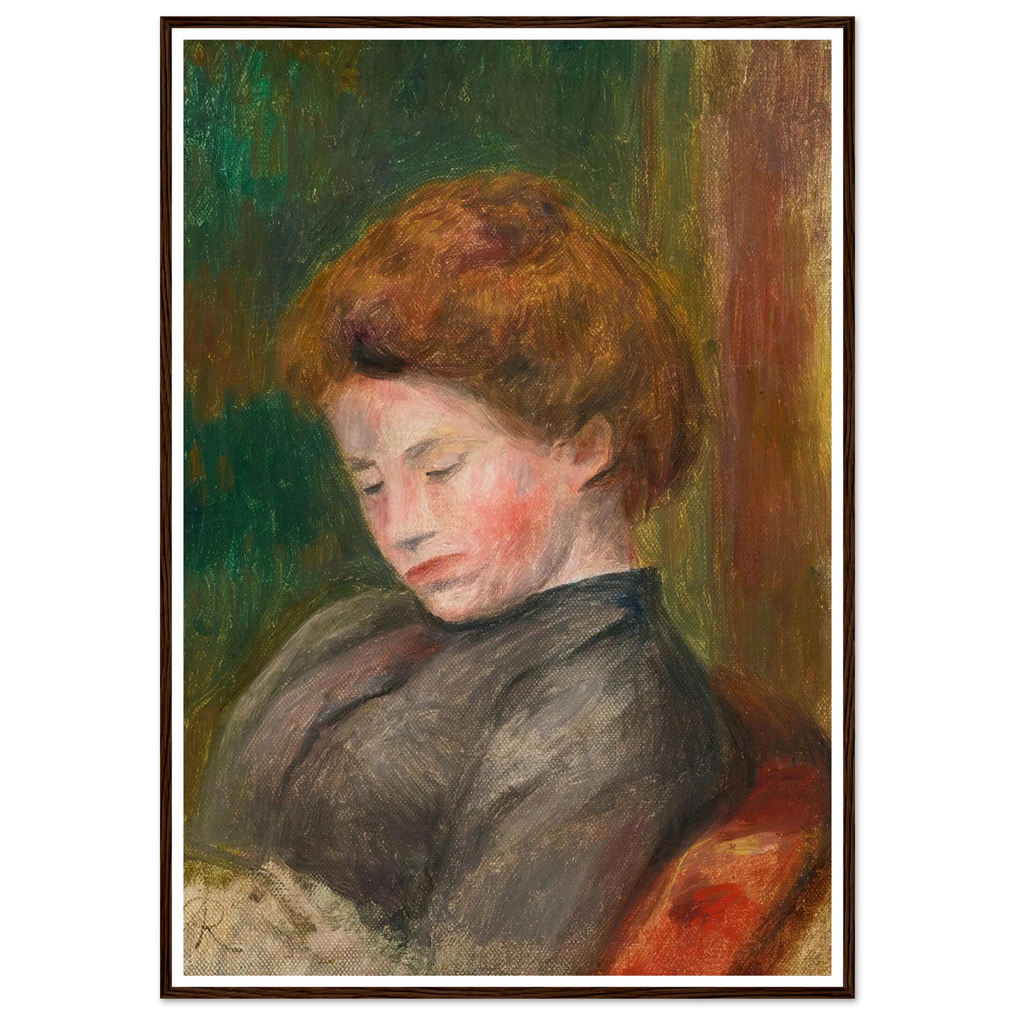 Buste De Femme (circa 1896-1900) Art Print | Pierre Auguste Renoir-Quipham Collections