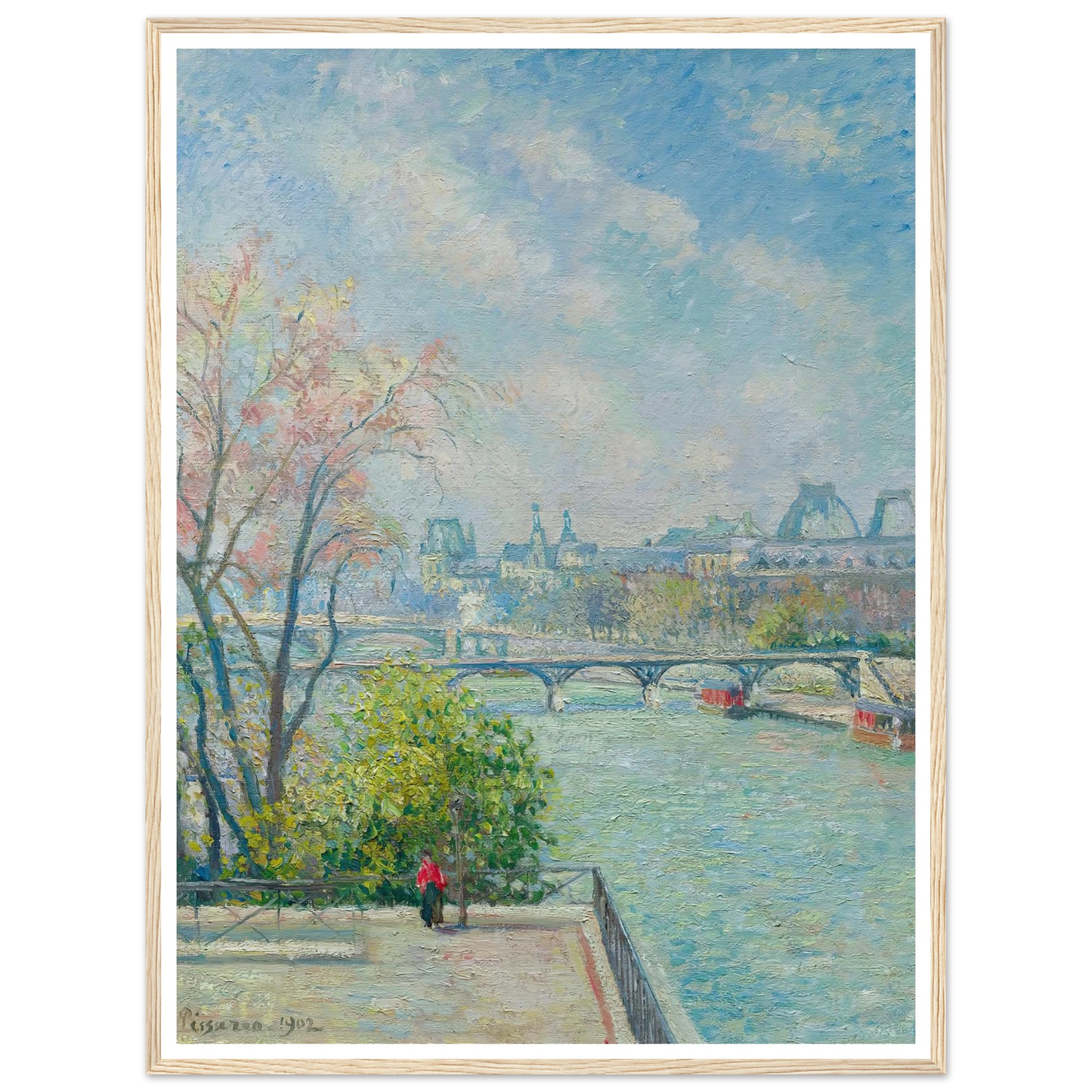Le Louvre, Matin, Printemps (1902) Art Print | Camille Pissarro-Quipham Collections
