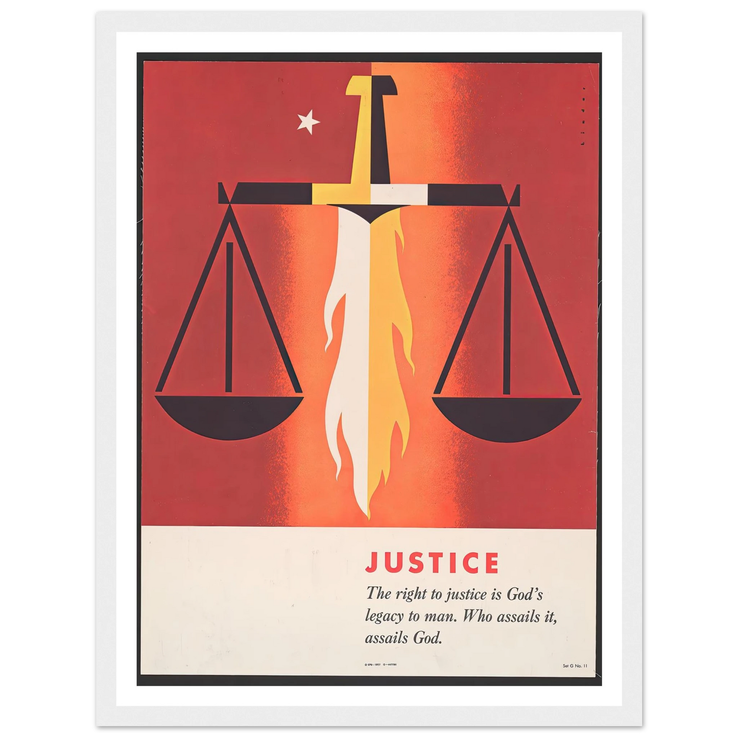 Justice (1957) Art Print | Joseph Binder-Quipham Collections