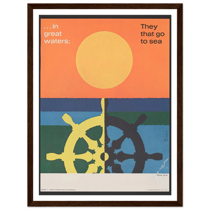 In great water; … Psalms 107_23 (1963) Art Print | Joseph Binder-Quipham Collections