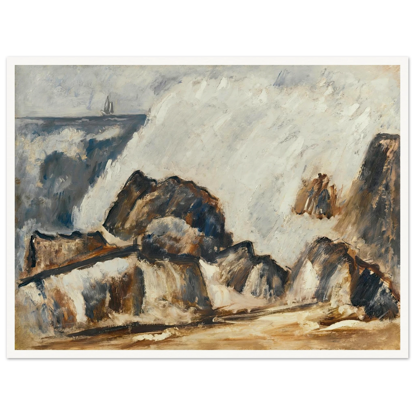 Storm Wave (1939-40) Art Print | Marsden Hartley-Quipham Collections