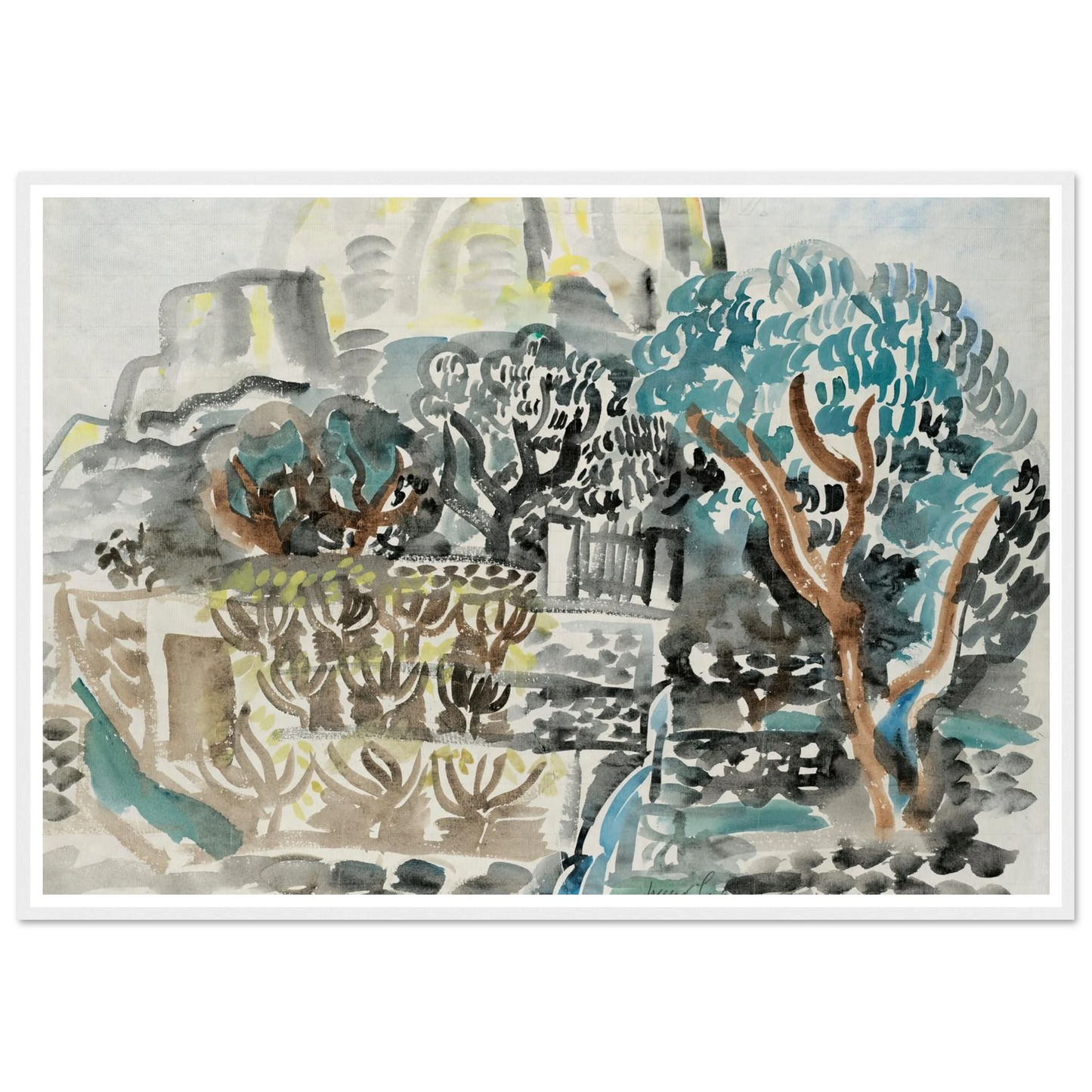 Le Baou de Saint-Jeannet (1921) Art Print | Raoul Dufy-Quipham Collections