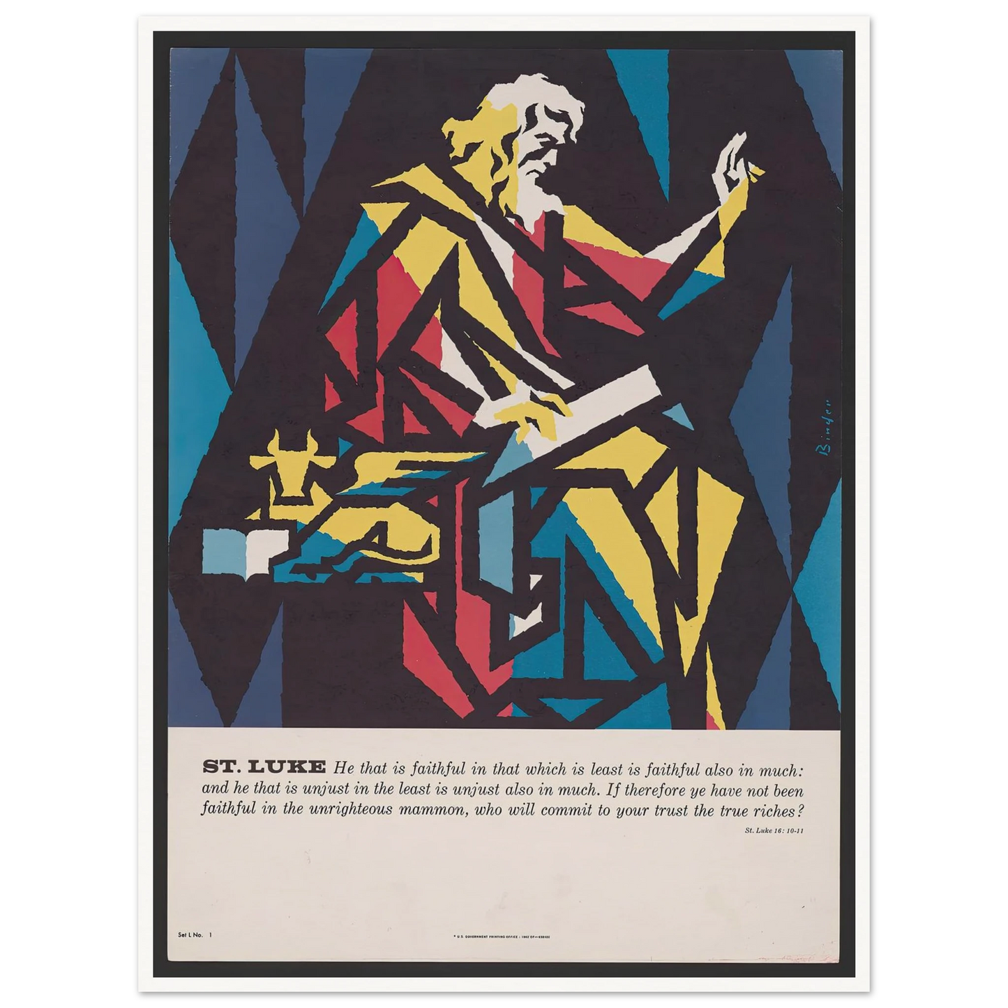 St. Luke (1962) Art Print | Joseph Binder-Quipham Collections