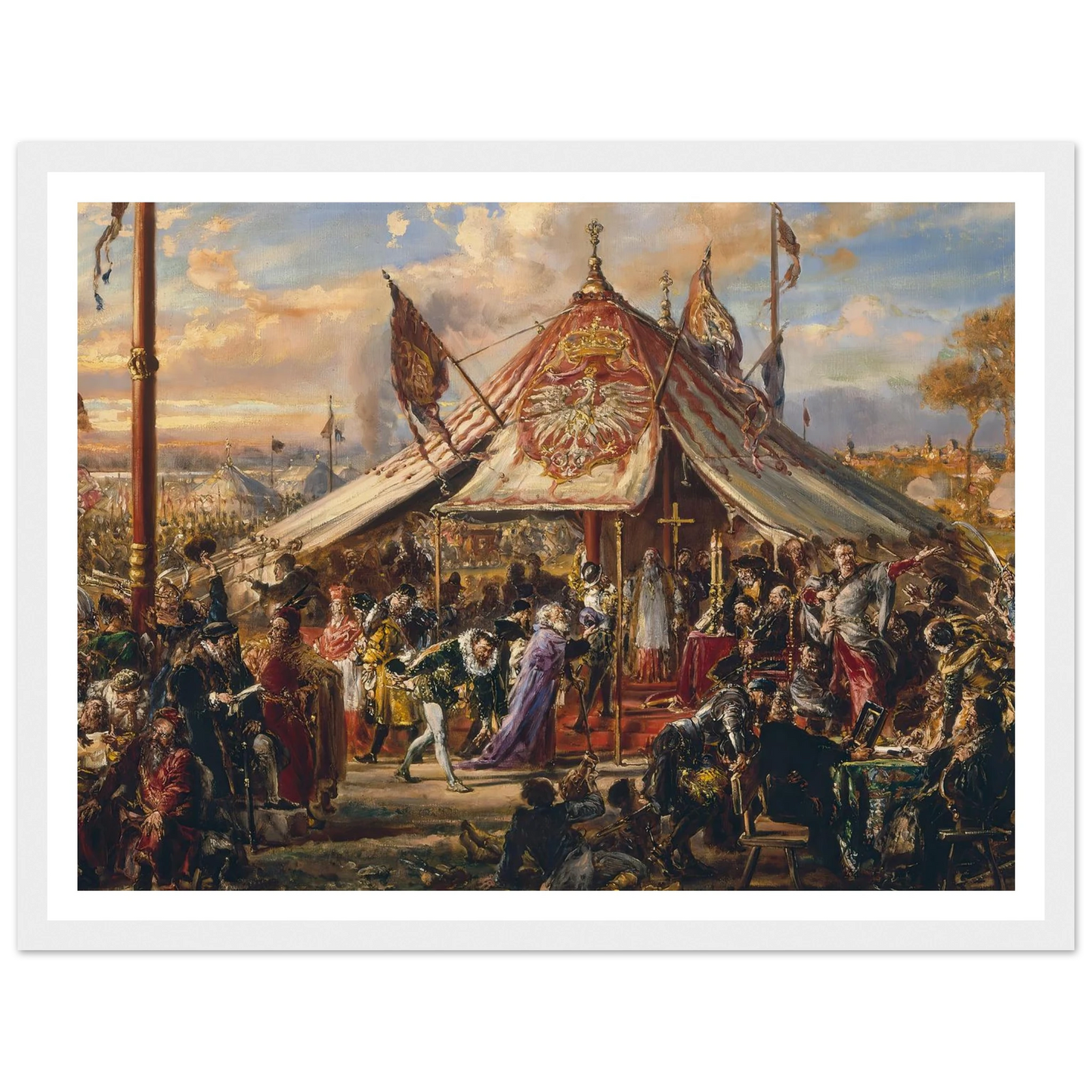 Power of Commonwealth at its Zenith, from the series “History of Civilization in Poland” (1889) Art Print | Jan Matejko-Quipham Collections