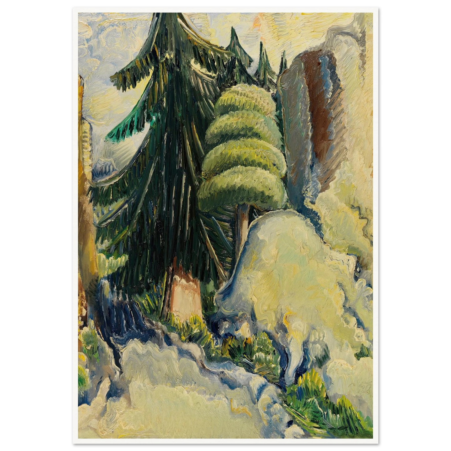 Baumlandschaft (1937) Art Print | Paul Kleinschmidt-Quipham Collections