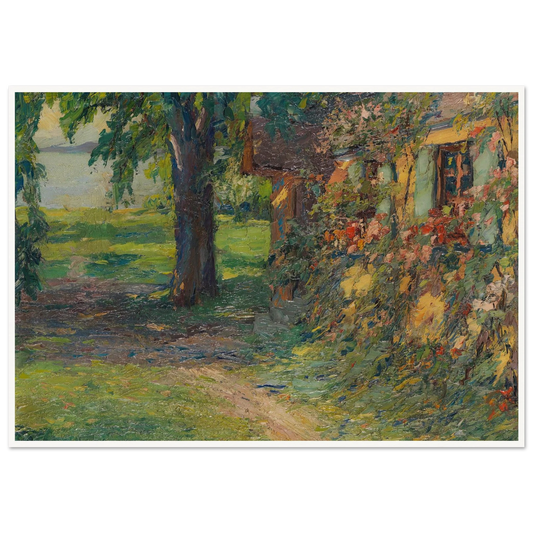 The artist’s house on Lake Starnberg (1920) Art Print | Edward Cucue-Quipham Collections