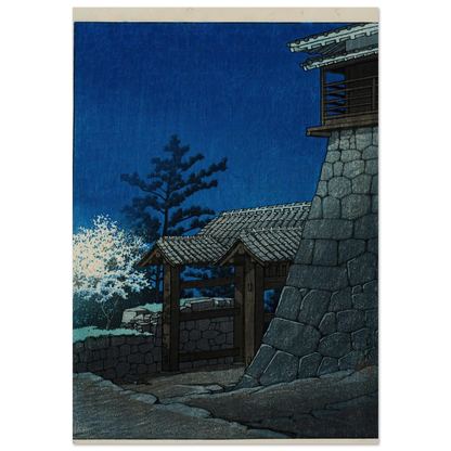 Matsuyamajo Tonashimon (Tonashi Gate, Matsuyama Castle) (1935) Art Print | Kawase Hasui-Quipham Collections