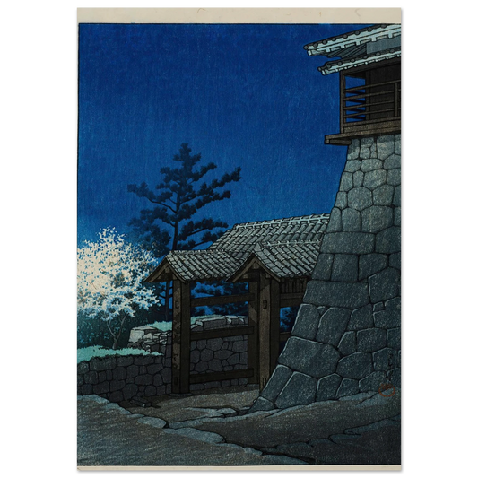 Matsuyamajo Tonashimon (Tonashi Gate, Matsuyama Castle) (1935) Art Print | Kawase Hasui-Quipham Collections