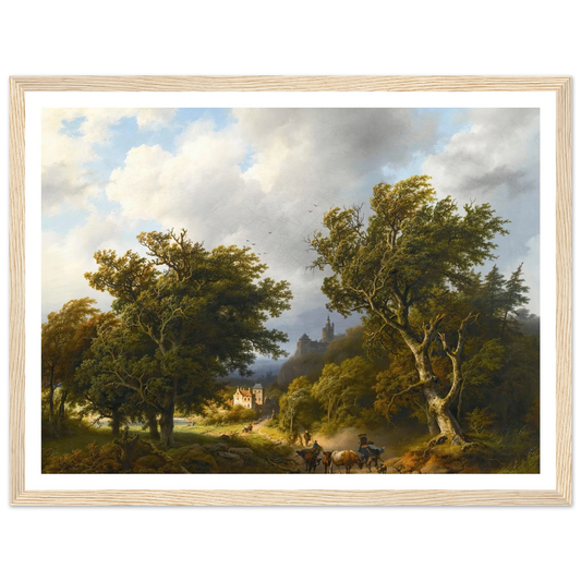 The gust of wind (1855) Art Print | Barend Cornelis Koekkoek-Quipham Collections
