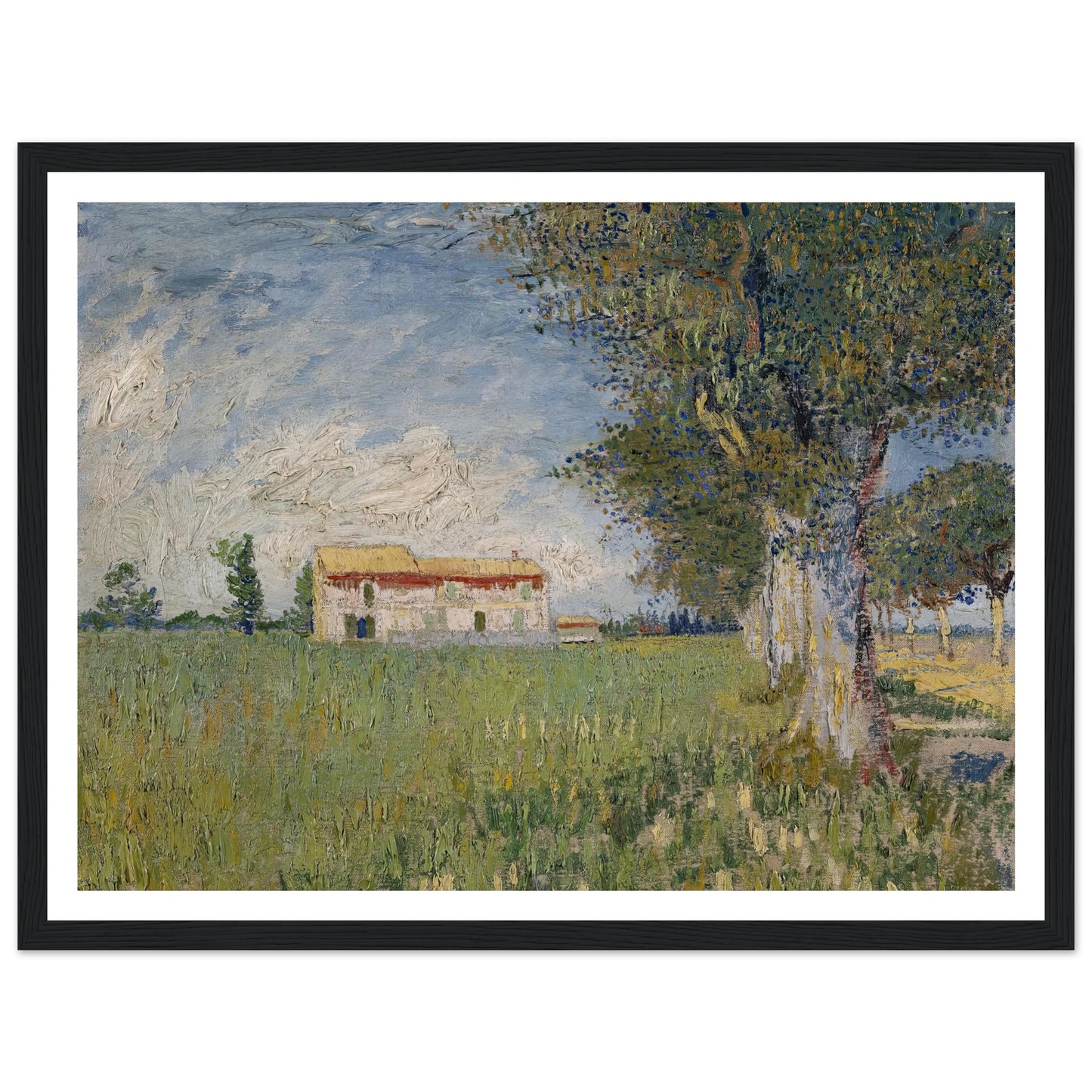 Farmhouse in a wheat field (1888) Art Print | Vincent van Gogh-Quipham Collections