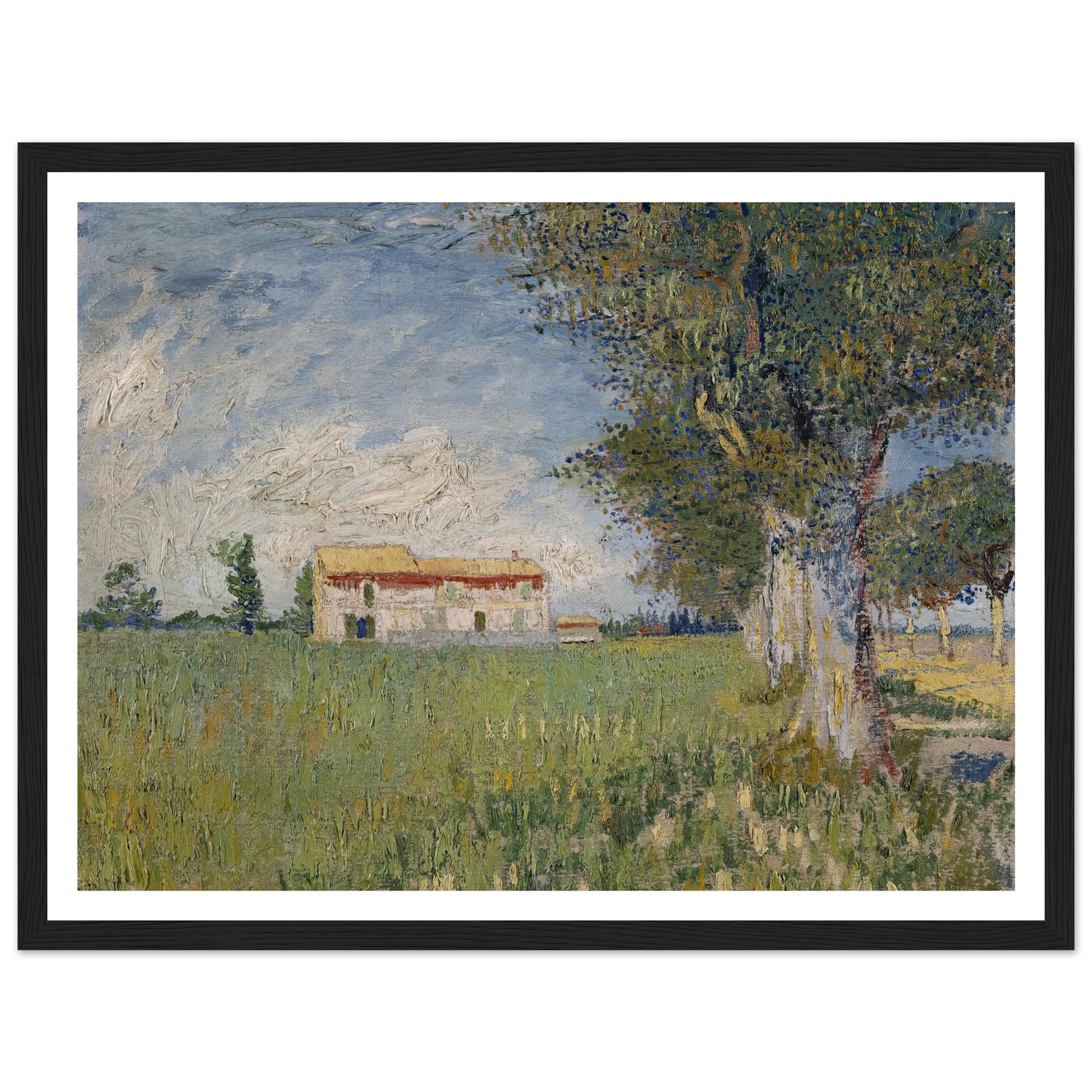 Farmhouse in a wheat field (1888) Art Print | Vincent van Gogh-Quipham Collections