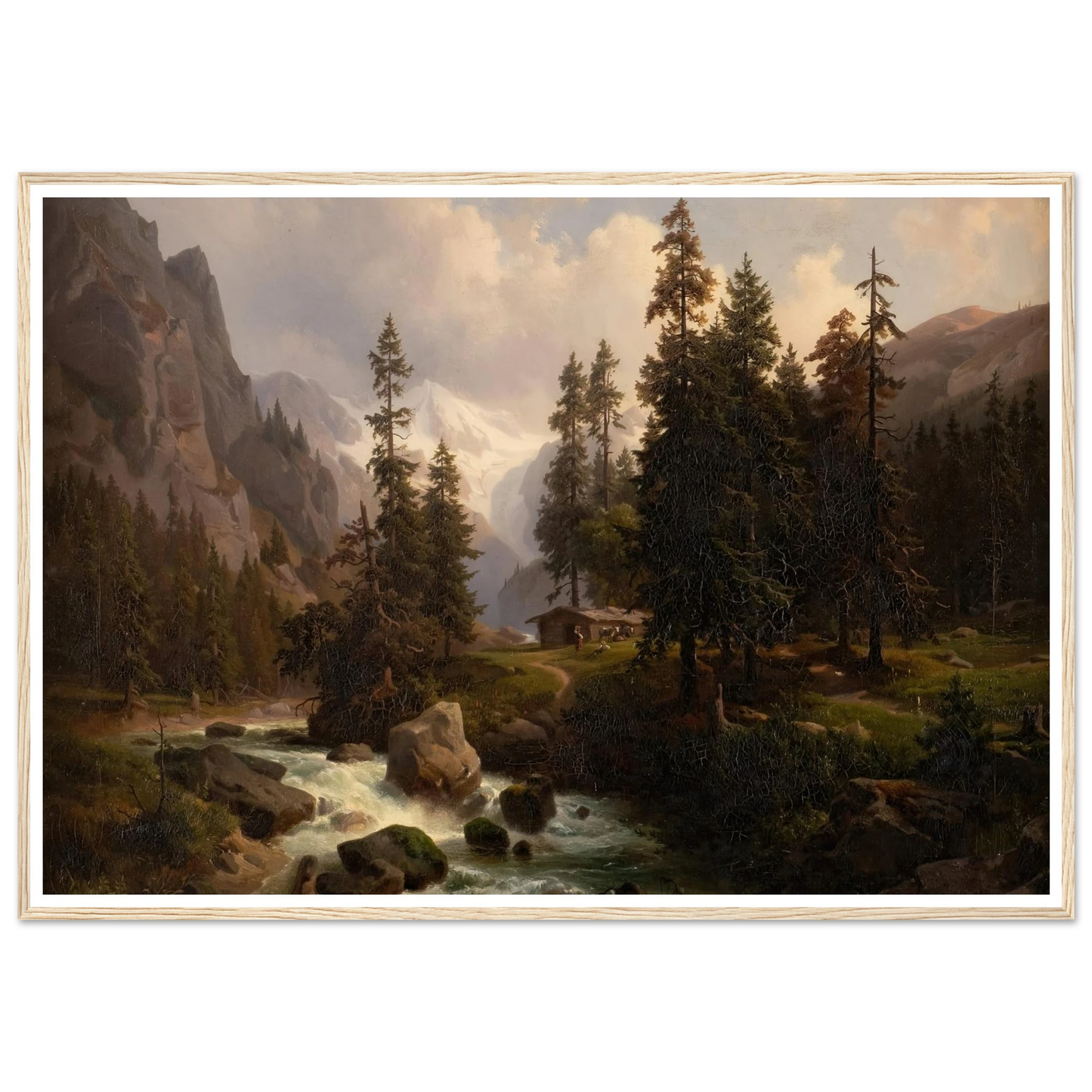 Dale in the High Alps at Gastein (1850) Art Print | August Behrendsen-Quipham Collections