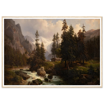 Dale in the High Alps at Gastein (1850) Art Print | August Behrendsen-Quipham Collections
