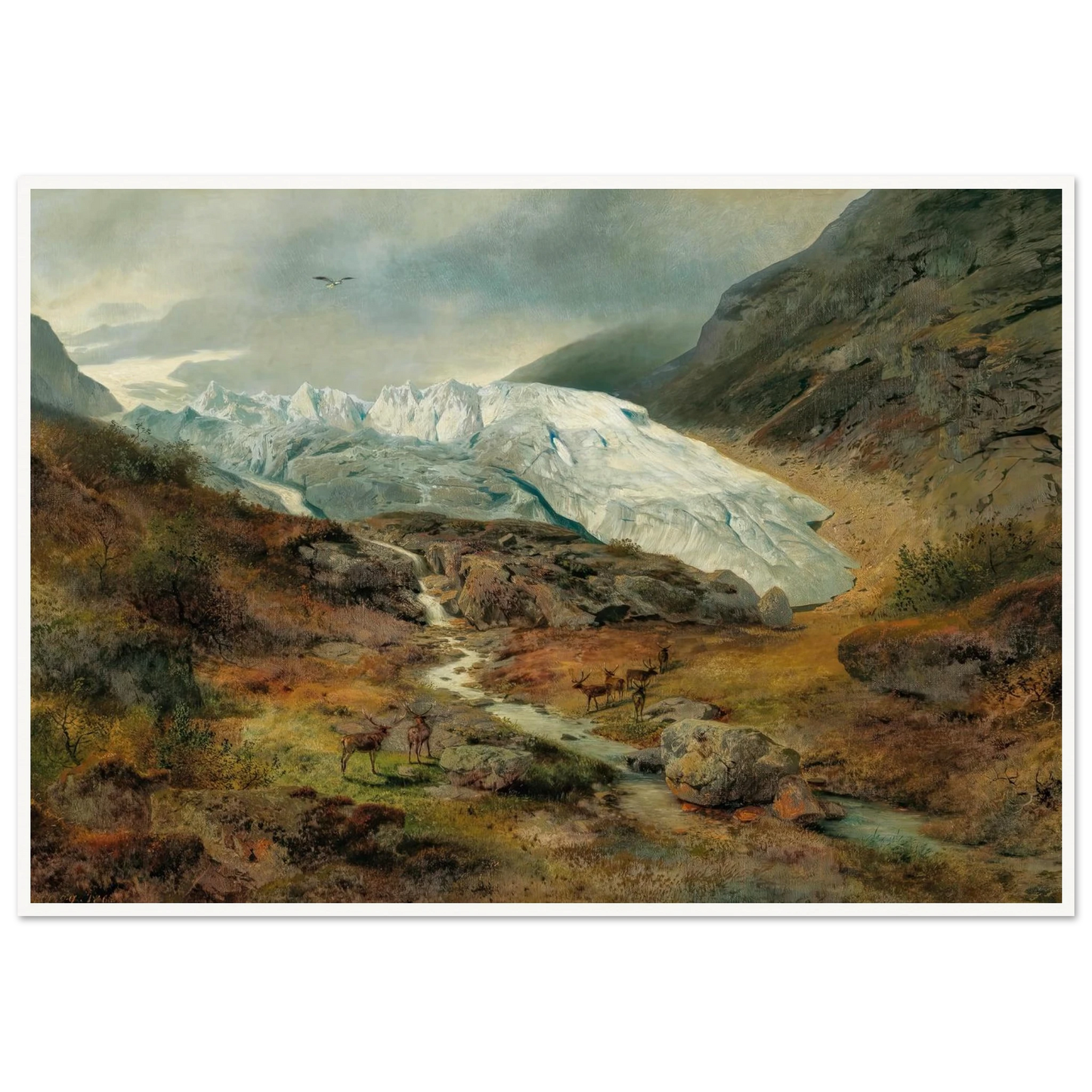 Gletscherlandschaft (1860) Art Print | Hermann Ottomar Herzog-Quipham Collections