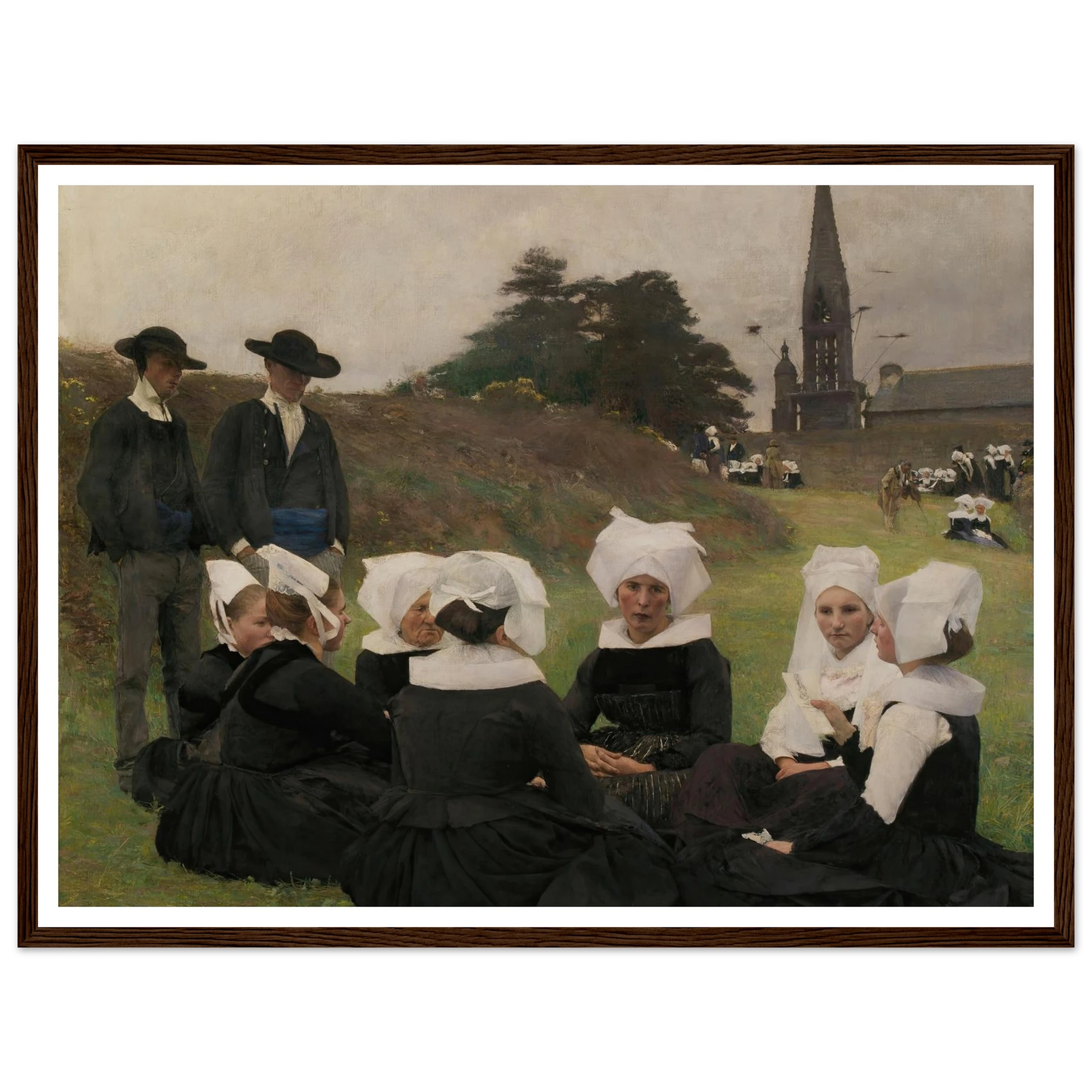 Breton Women at a Pardon (1887) Art Print | Pascal Adolphe Jean Dagnan Bouveret-Quipham Collections