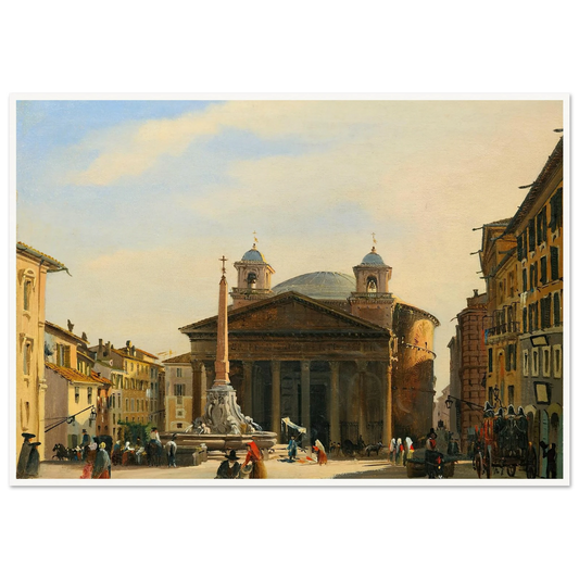 The Pantheon, Rome Art Print | Ippolito Caffi-Quipham Collections