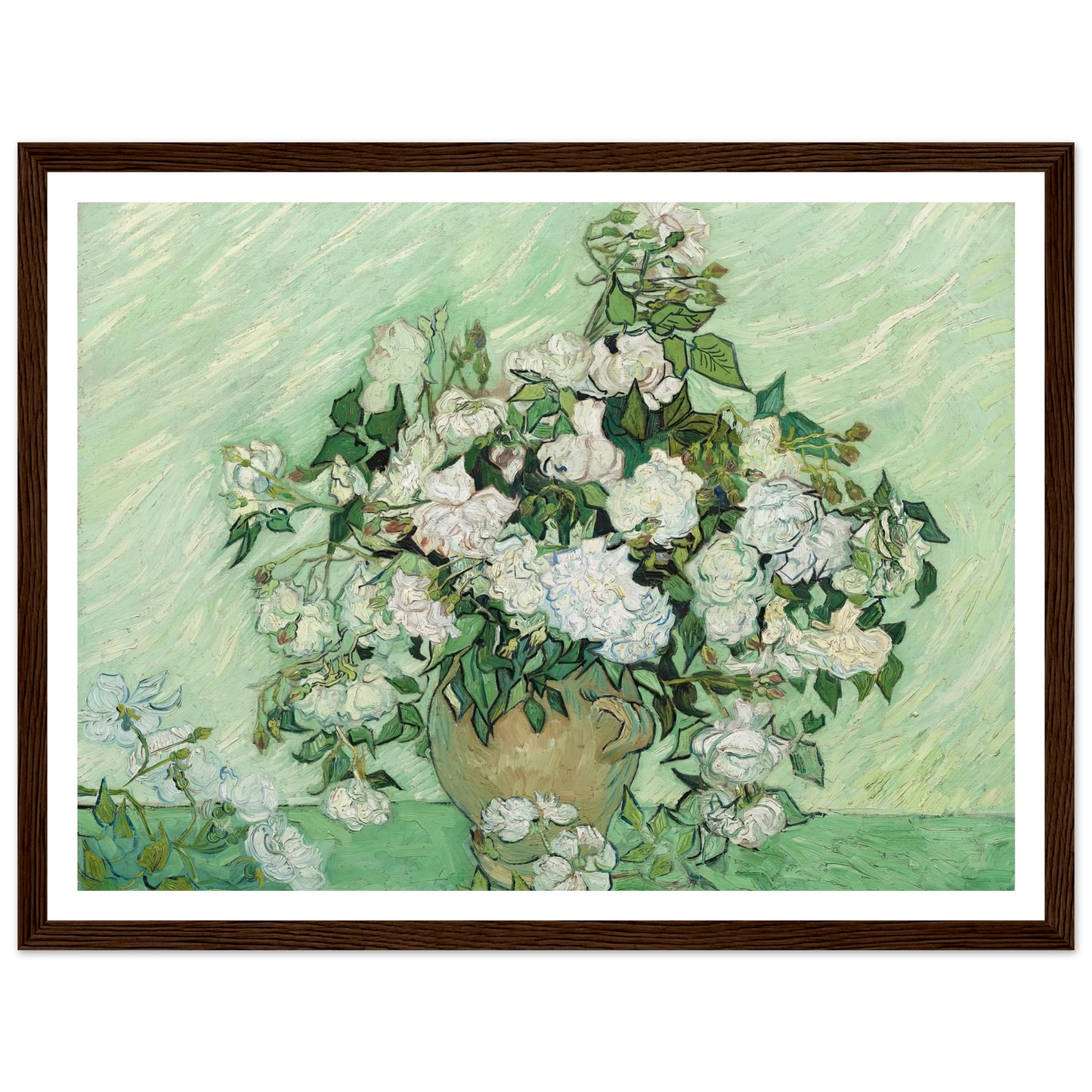 Roses (1890) Art Print | Vincent van Gogh-Quipham Collections
