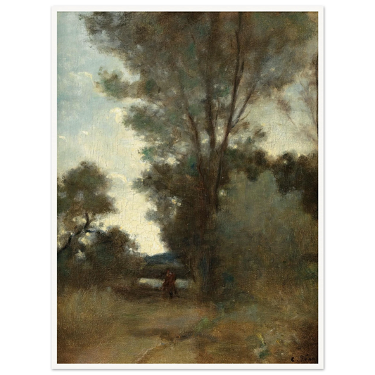 Cavalier À L’orée D’un Bois (circa 1859) Art Print | Camille Pissarro-Quipham Collections