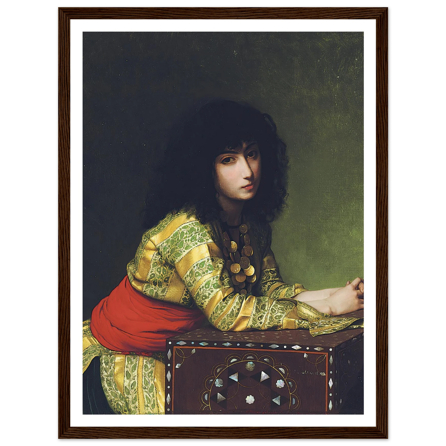 Egyptian girl (circa 1877) Art Print | Jean Leon Gerome-Quipham Collections
