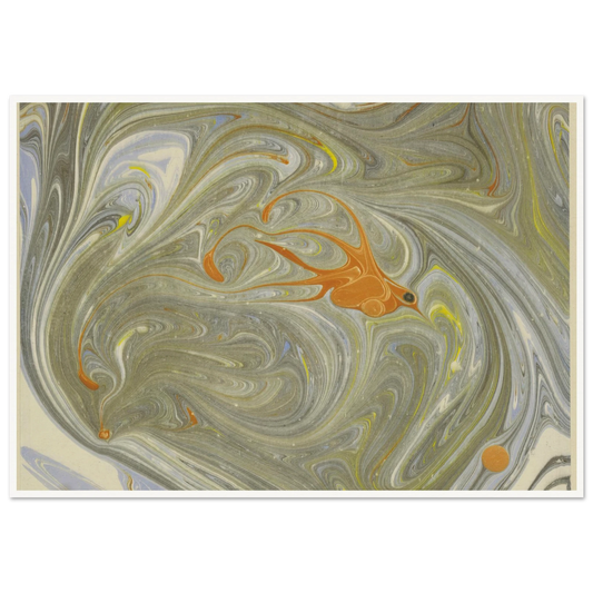 Marmorpapier (mit Vogelmotiv) (1903 - 1907) Art Print | Josef Hoffmann-Quipham Collections