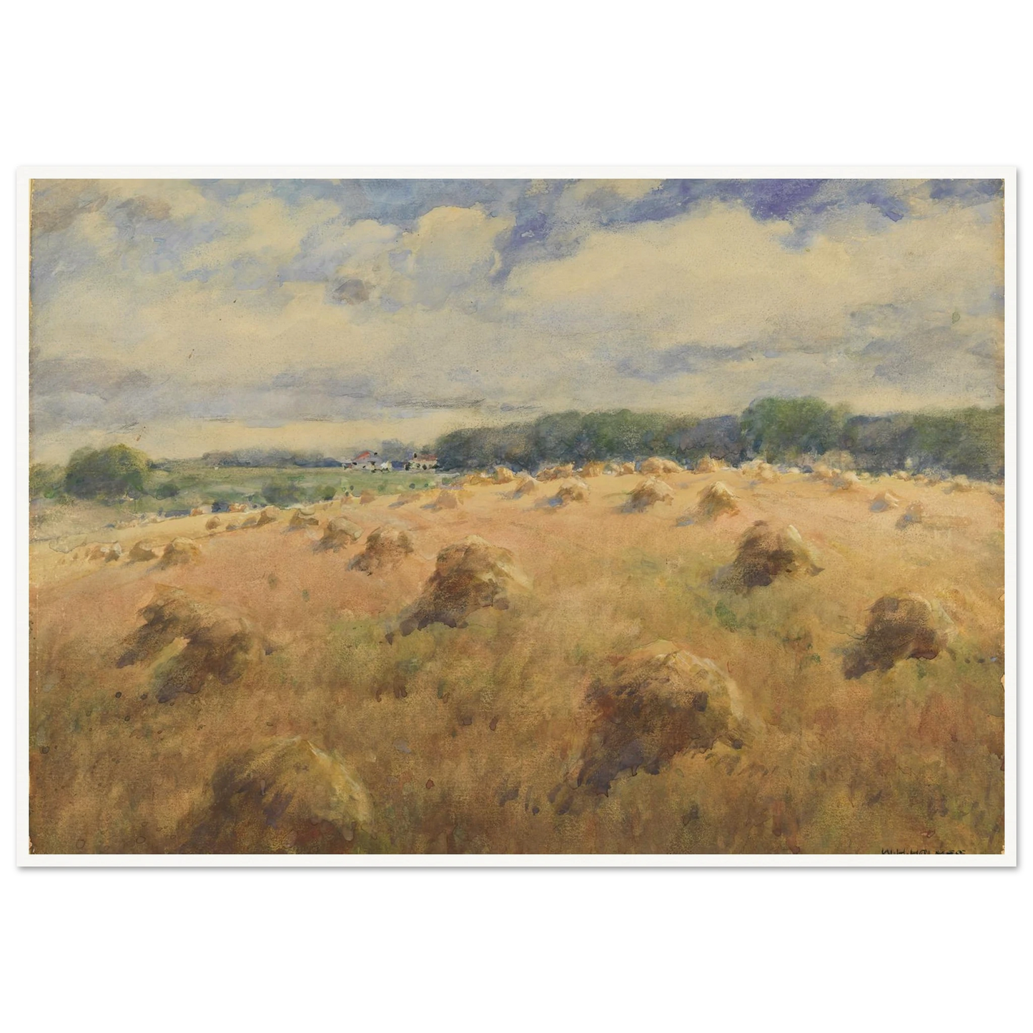 Maryland Wheat Fields Art Print | William Henry Holmes-Quipham Collections