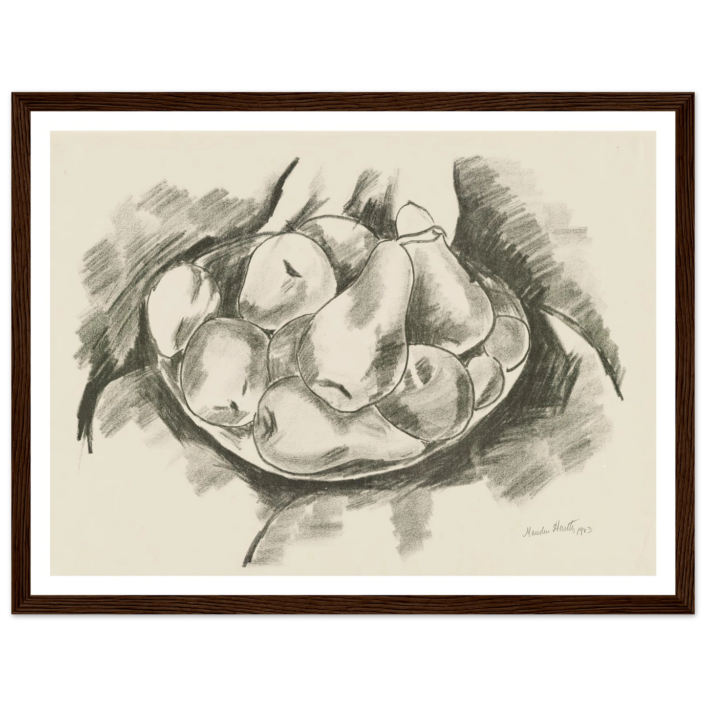 Dish of Apples and Pears (1923) Art Print | Marsden Hartley-Quipham Collections