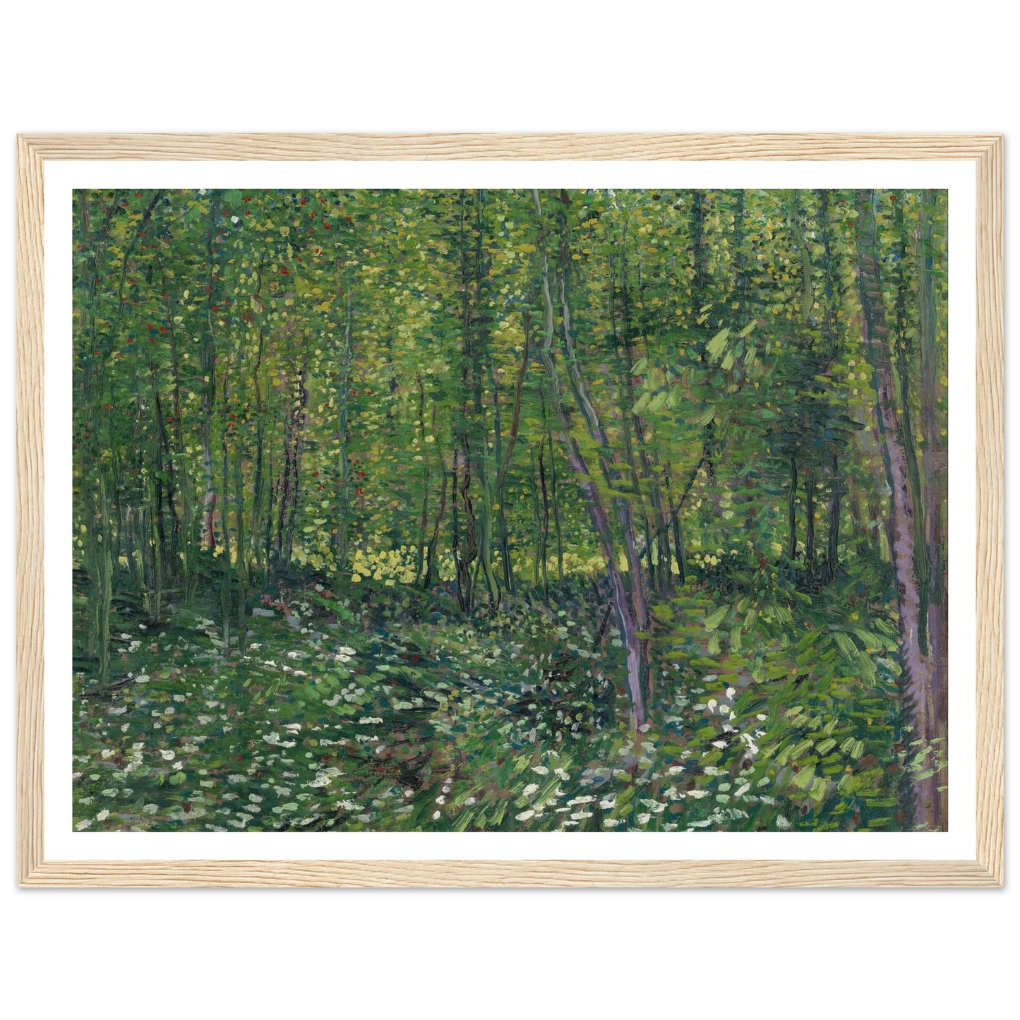 Trees and undergrowth (1887) Art Print | Vincent van Gogh-Quipham Collections