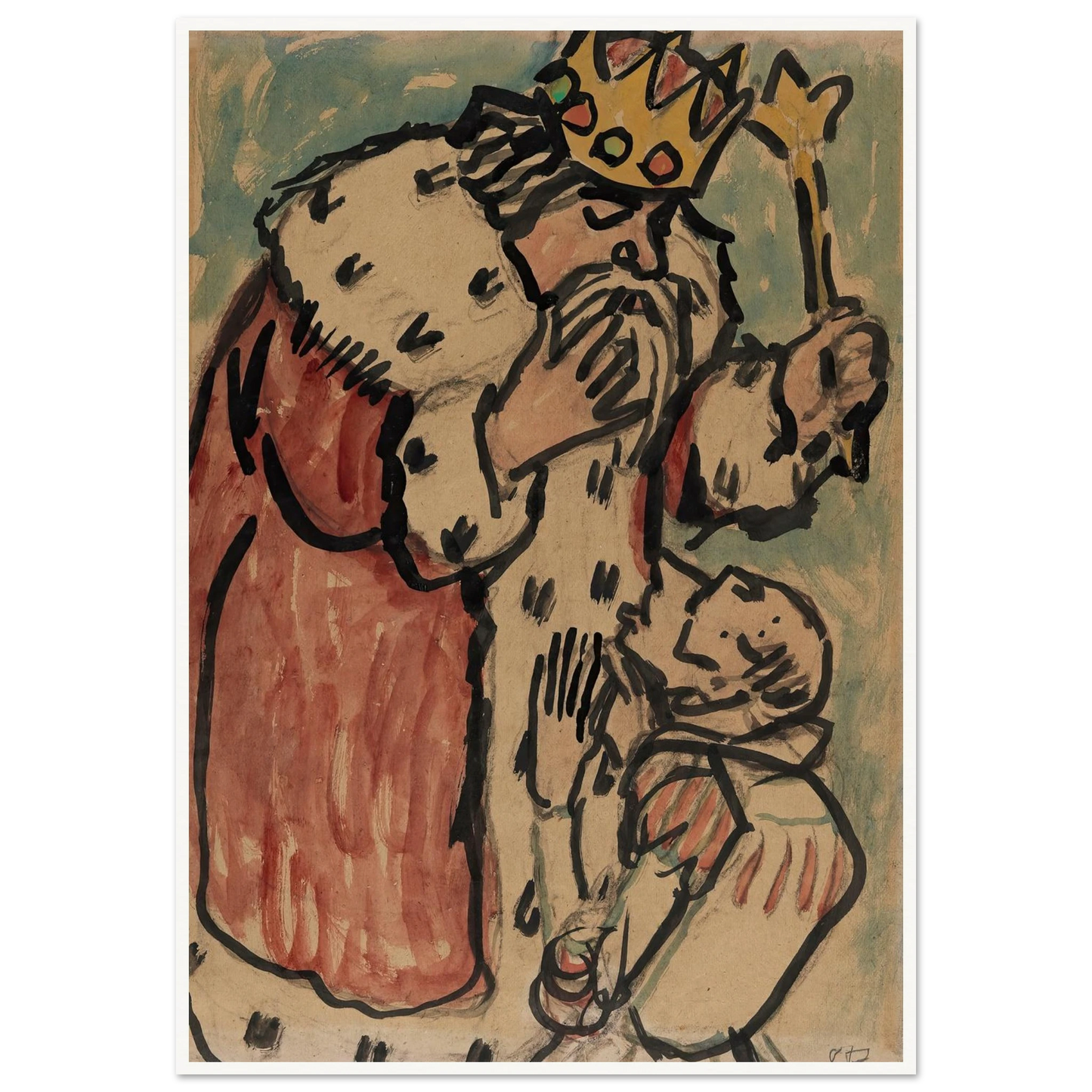 König (1910) Art Print | Christian Rohlfs-Quipham Collections