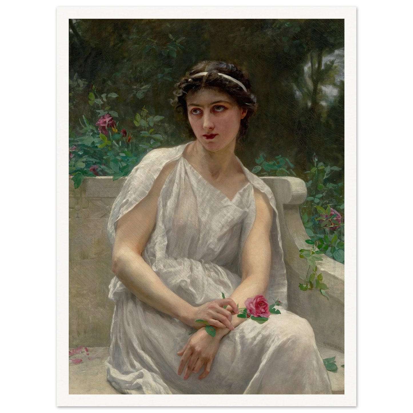 The Red Rose Art Print | Guillaume Seignac-Quipham Collections
