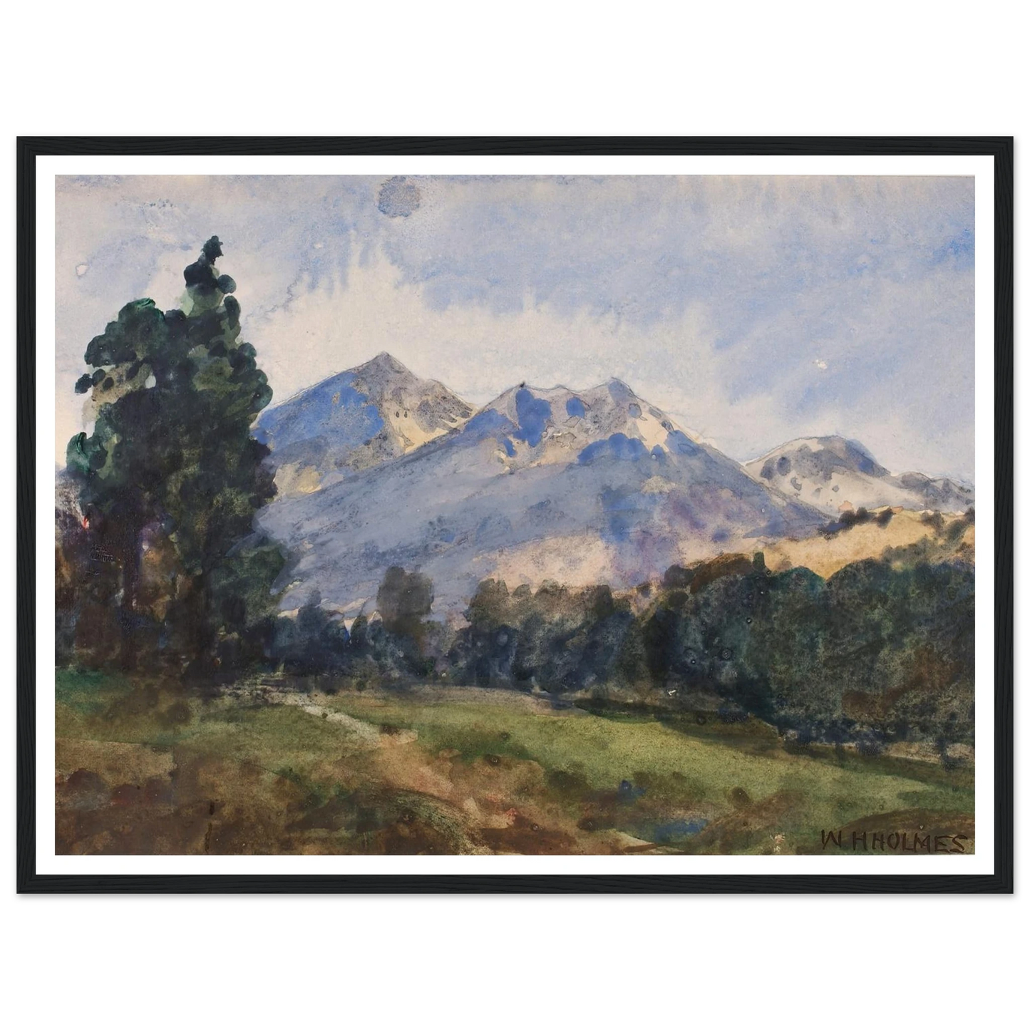 Wyoming Foot Hills (1921) Art Print | William Henry Holmes-Quipham Collections