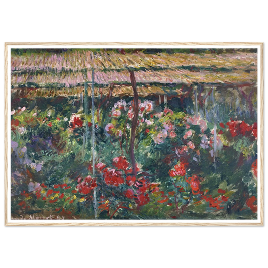 Peony Garden (1887) Art Print | Claude Monet-Quipham Collections