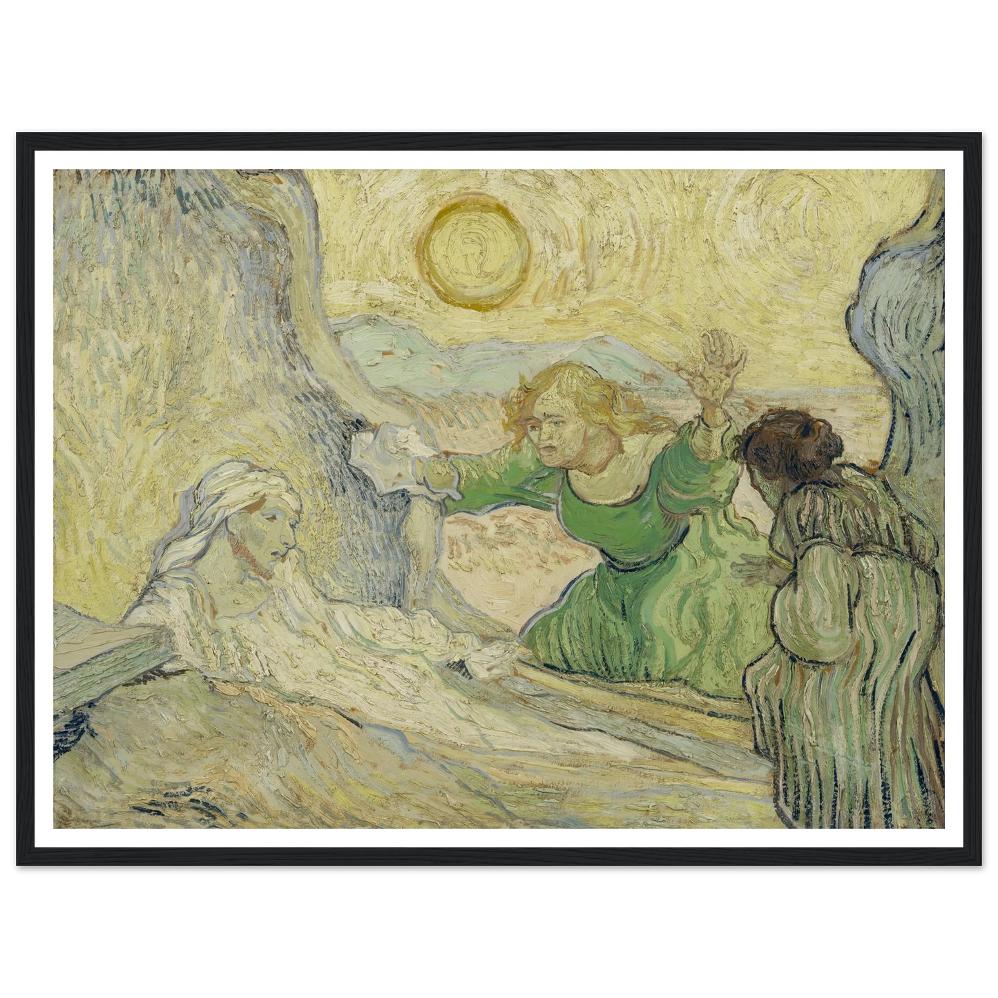 The raising of Lazarus (after Rembrandt) Art Print | Vincent van Gogh-Quipham Collections