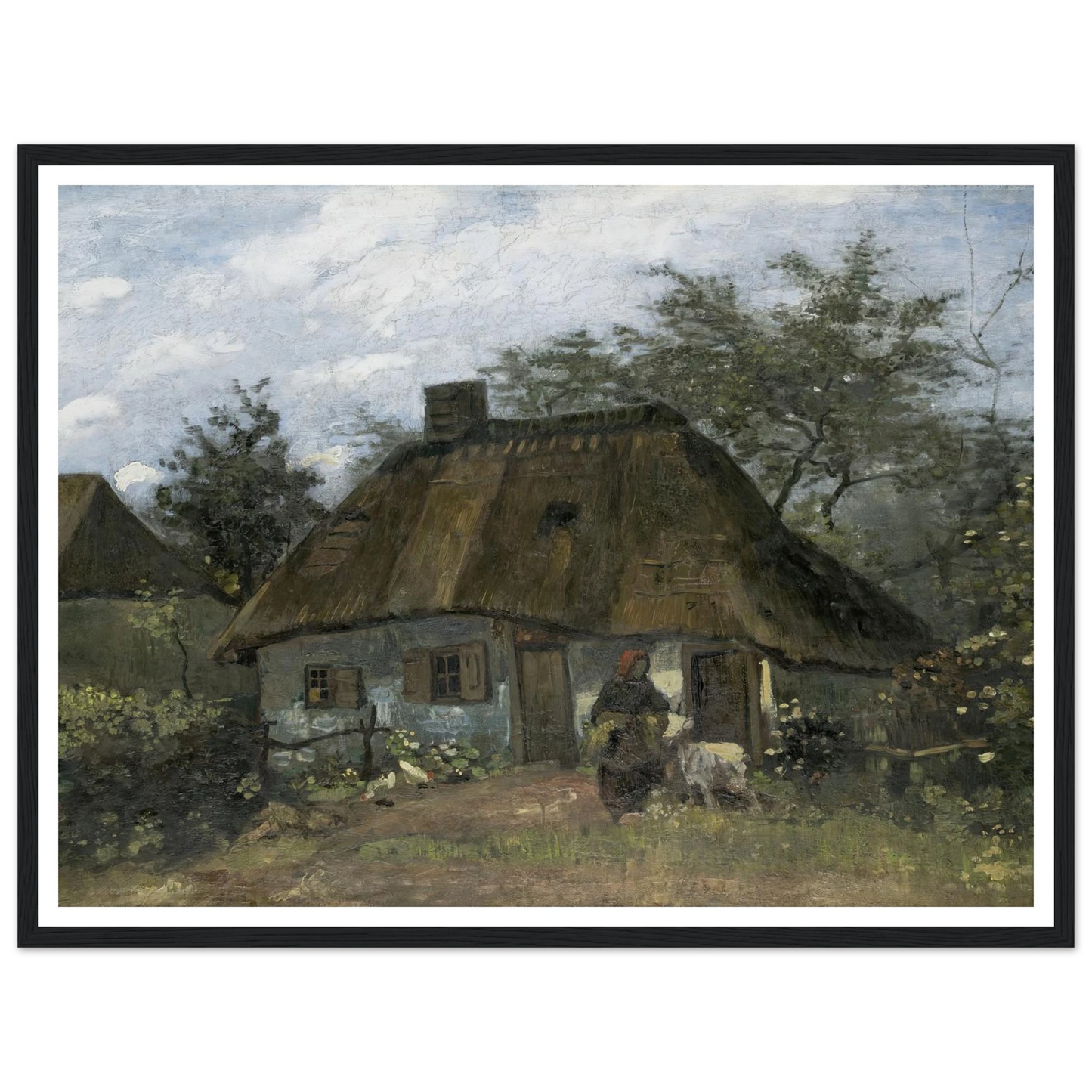 Farmhouse in Nuenen (1885) Art Print | Vincent van Gogh-Quipham Collections