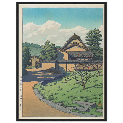 Horyuji Nishisato (The West Village, Horyuji Temple) (1956) Art Print | Kawase Hasui-Quipham Collections